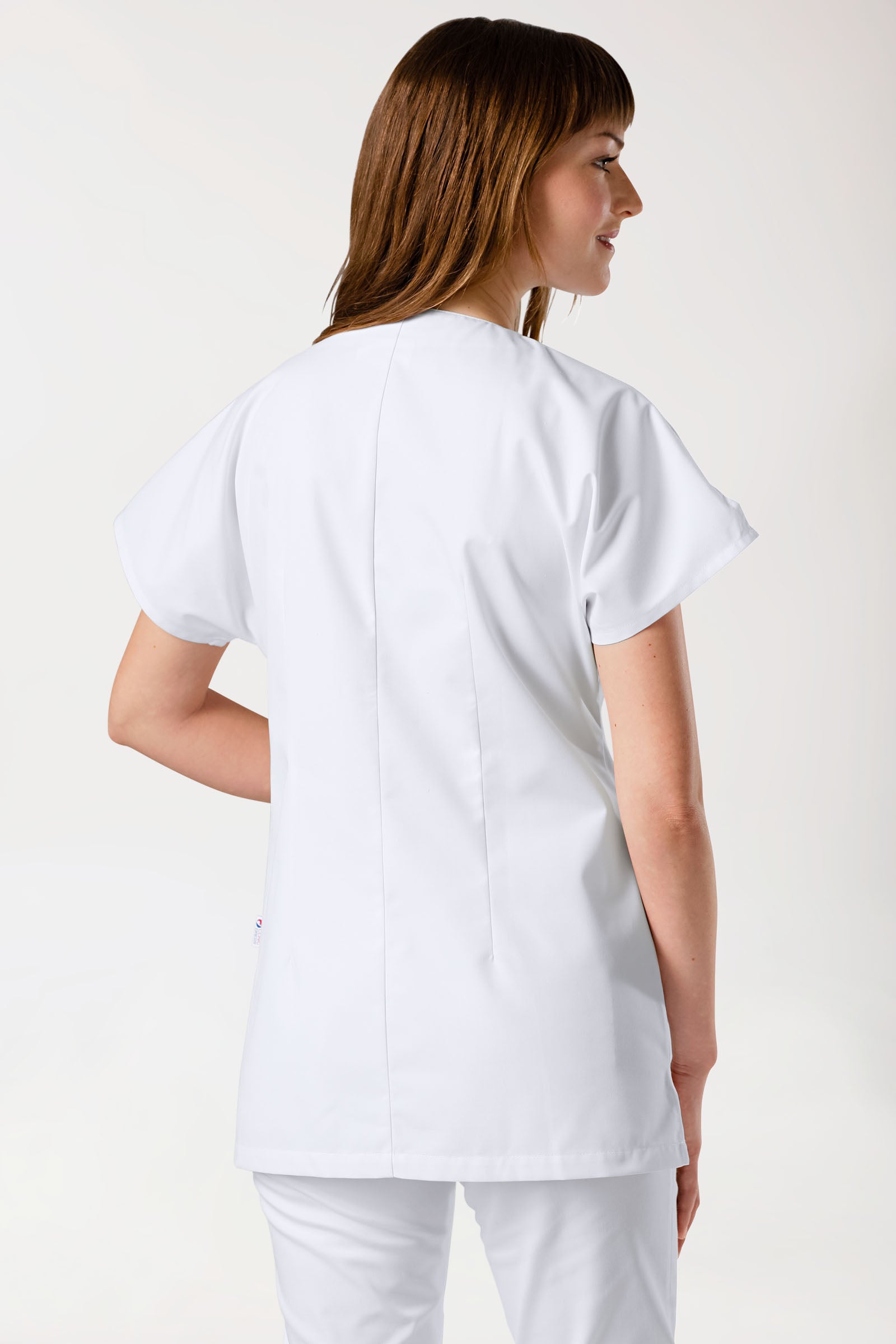 JUST STRONG Blouse Femme - patte pressions blanc