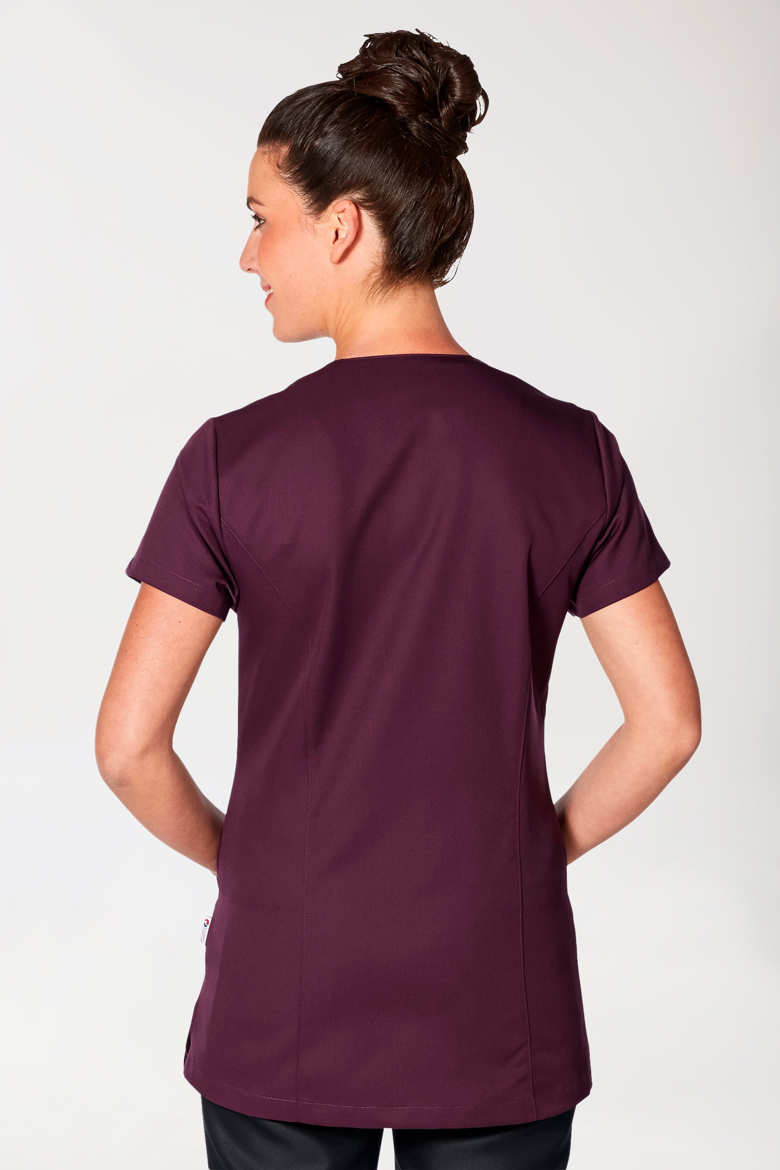 GREEN Blouse Femme - Boutonnée mûre, Vue de dos