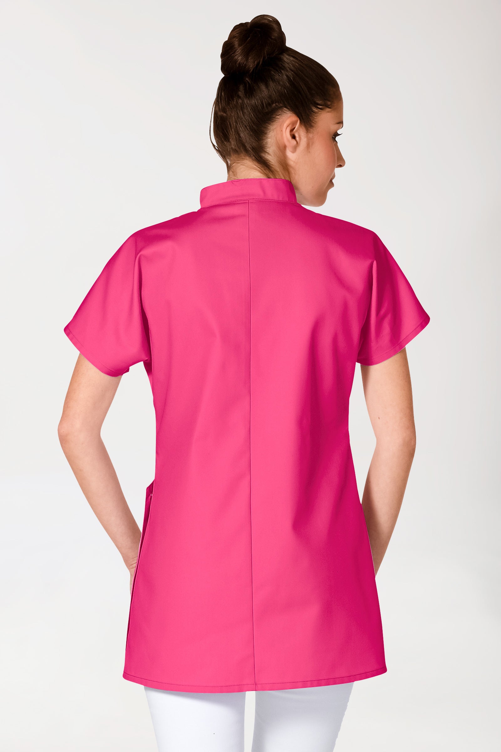 JUST STRONG Blouse Femme - Patte de boutonnage pink