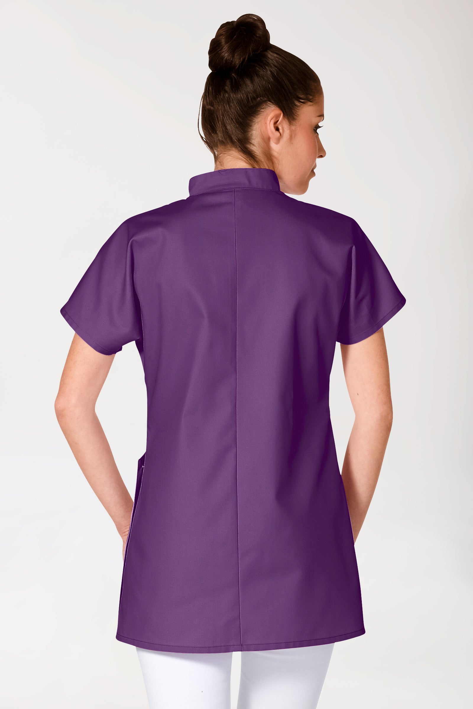 JUST STRONG Blouse Femme - Patte de boutonnage violet