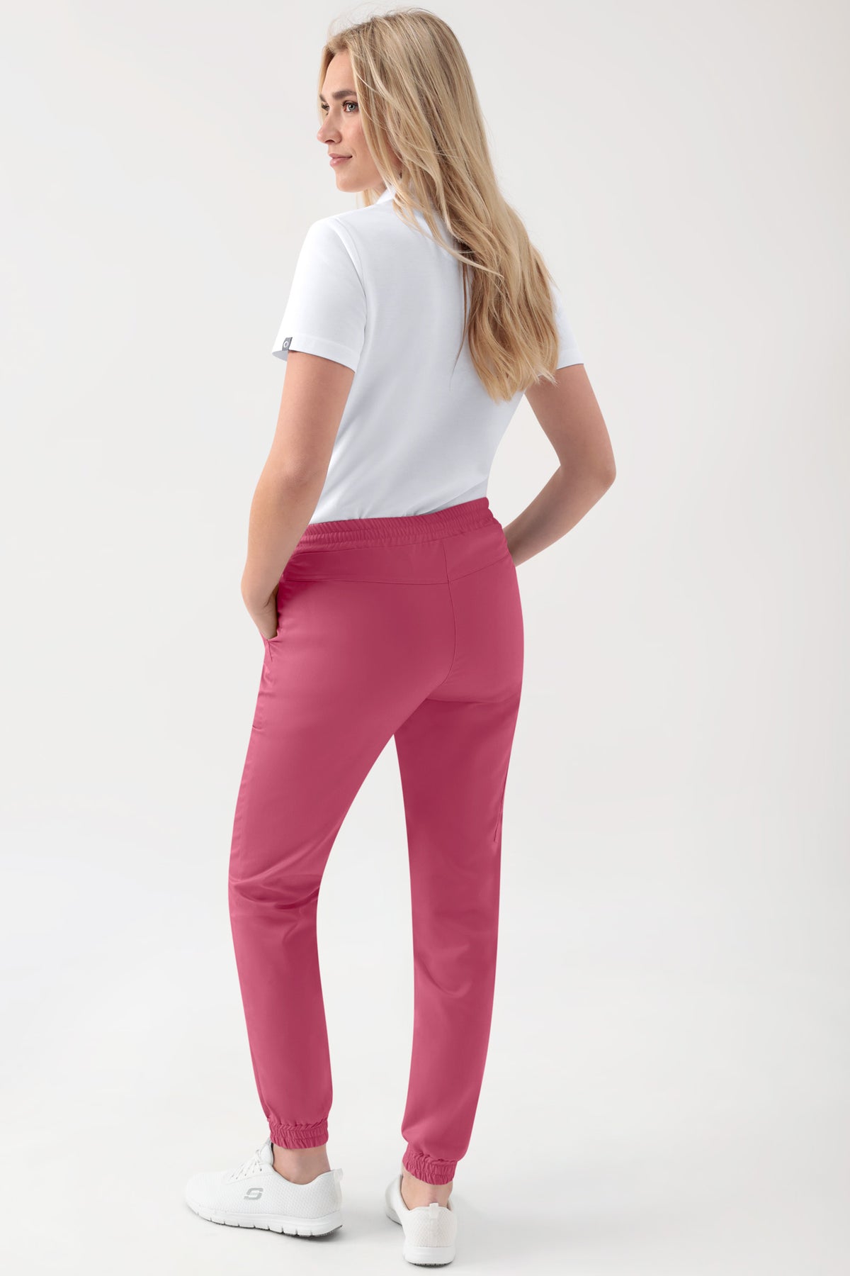 GREEN Pantalon Stretch Femme - Style Jogpant bois de rose, Vue de dos