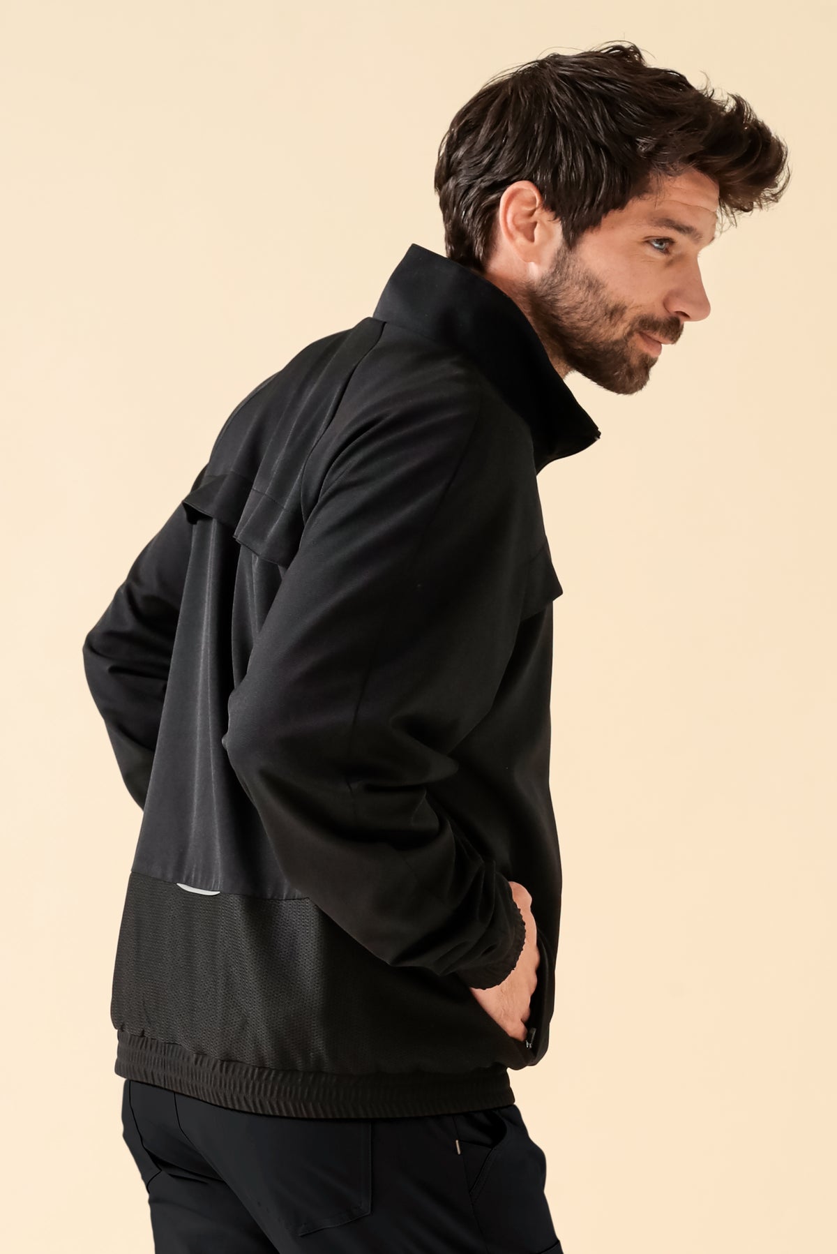 KAERE Veste blouson Homme - Poignet élastiqué noir
