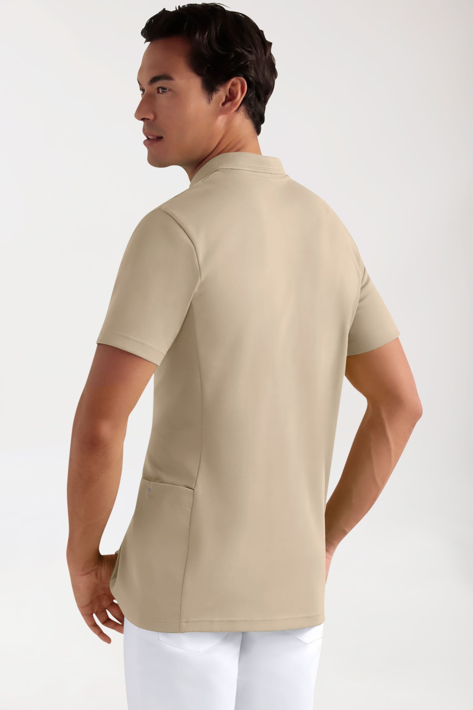 COMFY FLEX Tunique Stretch Homme - Col polo sable