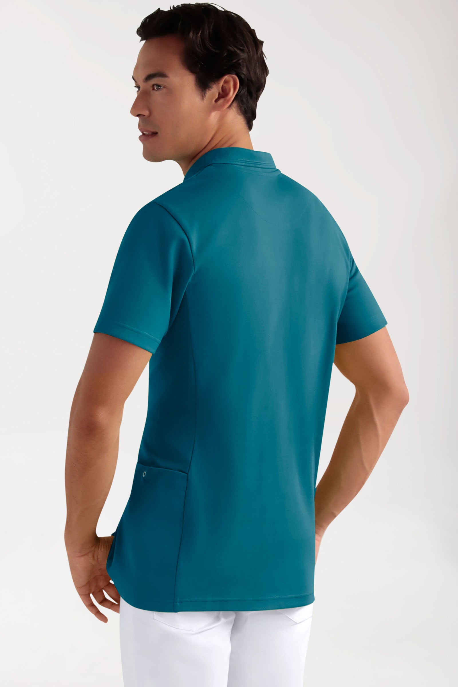 COMFY FLEX Tunique Stretch Homme - Col polo pétrole