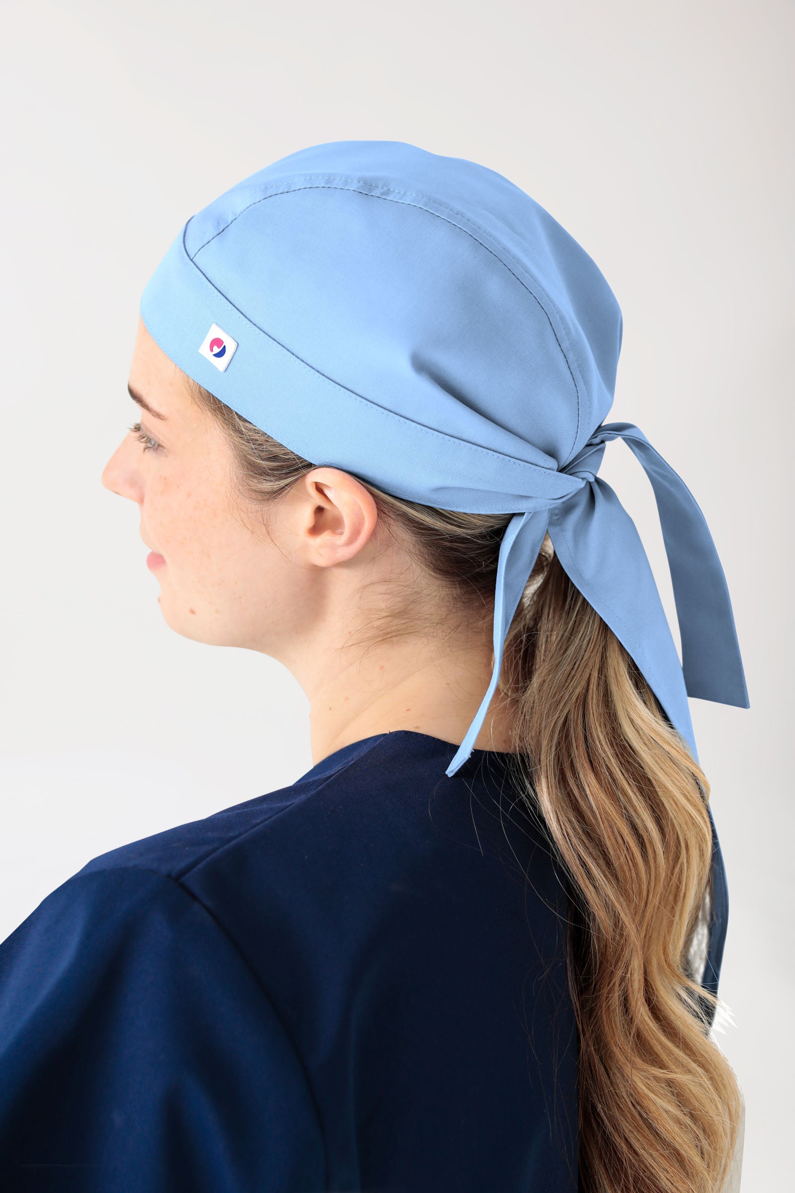 JUST STRONG Toque Bandana mixte bleu ciel, Vue de dos