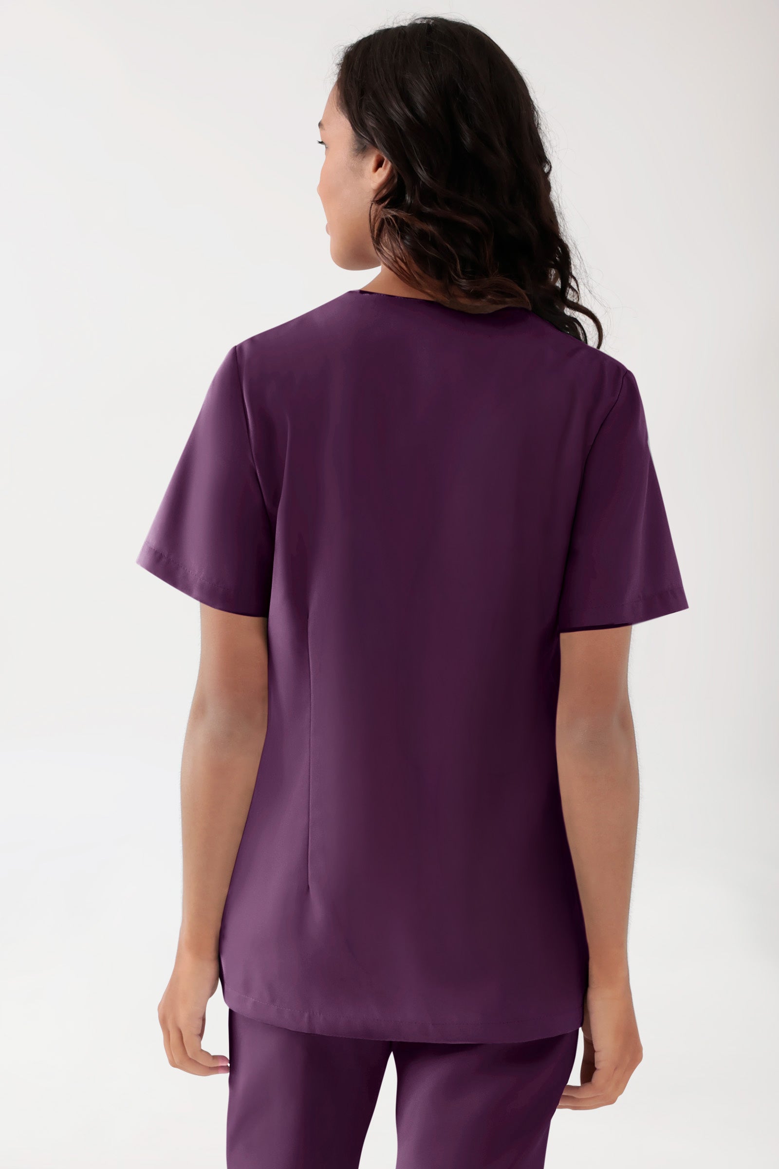 TENCEL™ Tunique Femme - Décolleté V mûre, Vue de dos