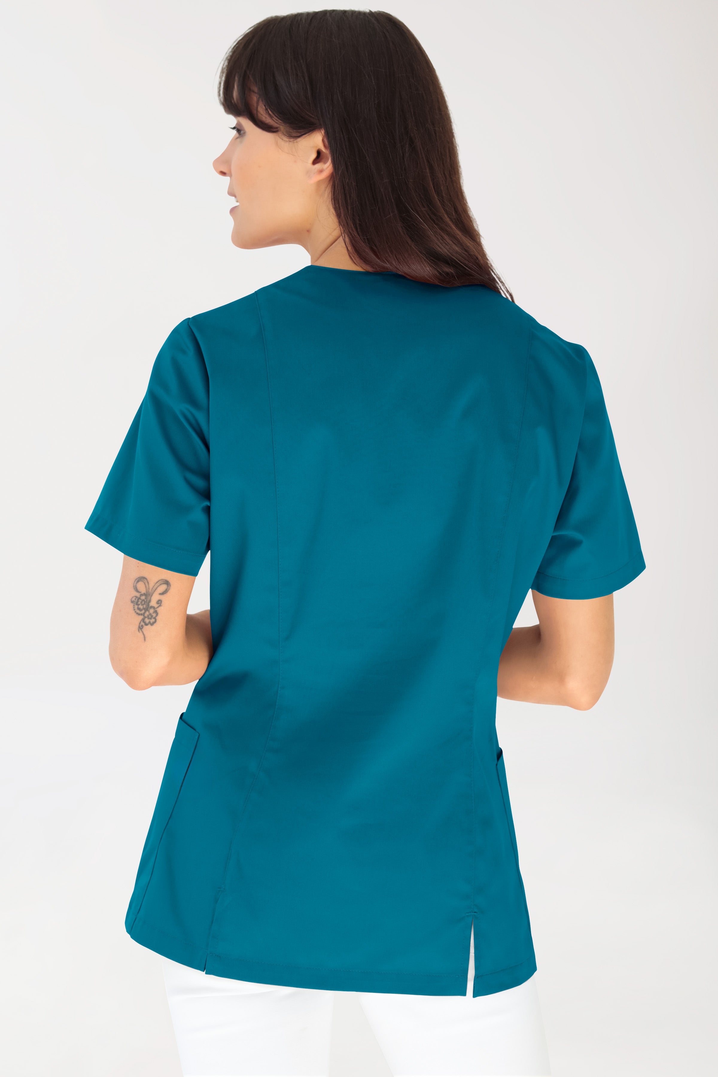 Tunique Femme - Stretch pétrole, Vue de dos
