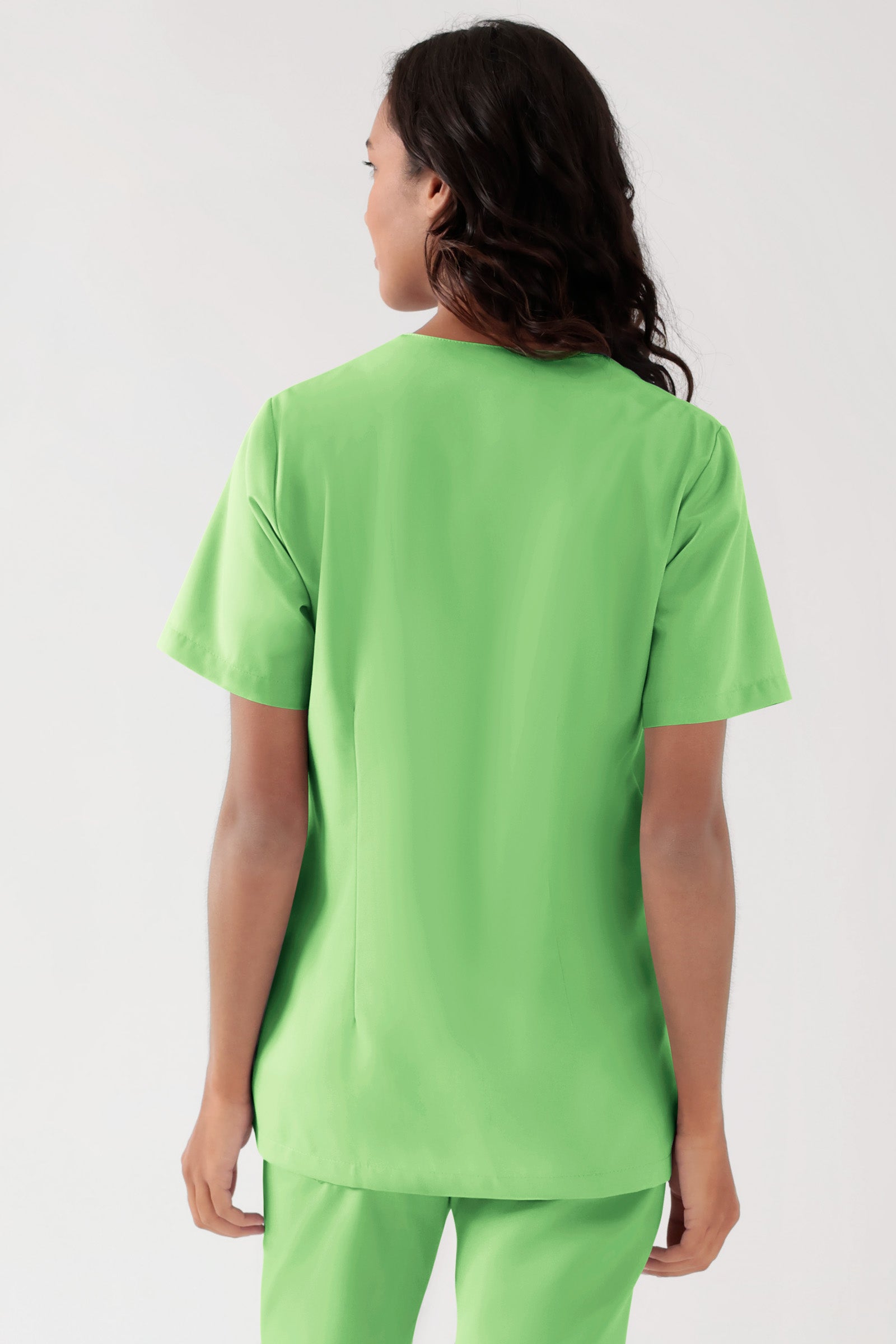 TENCEL™ Tunique Femme - Décolleté V vert pomme, Vue de dos