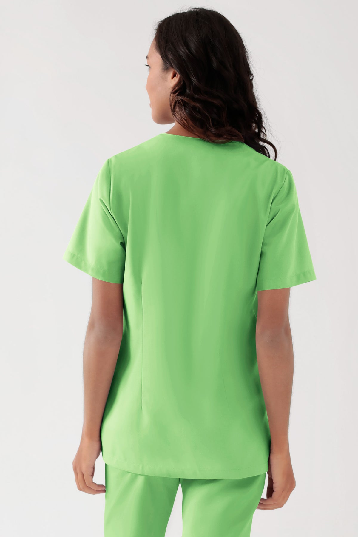 TENCEL™ Tunique Femme - Décolleté V vert pomme, Vue de dos