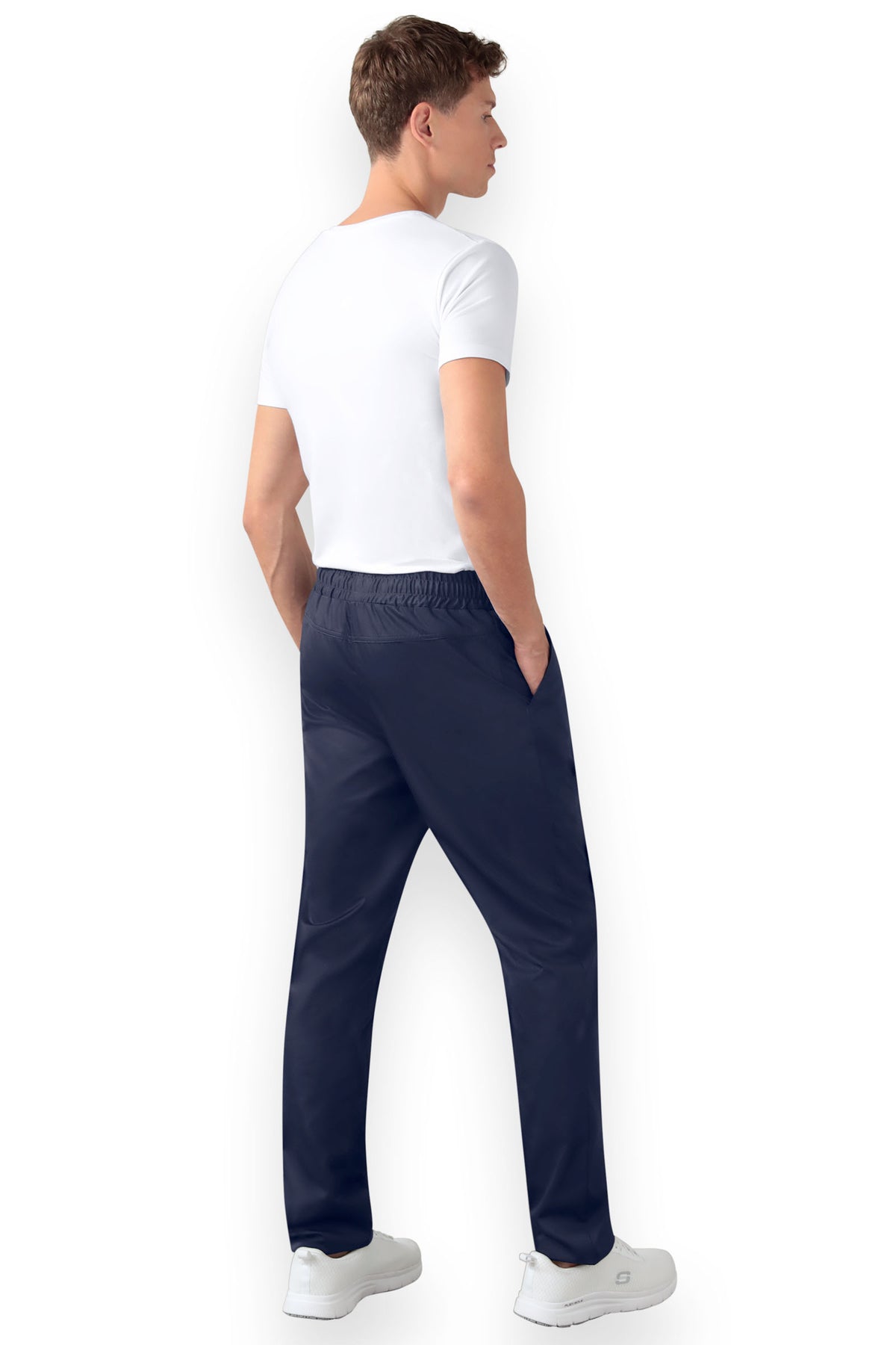 Pantalon mixte - Taille haute encre, Vue de dos