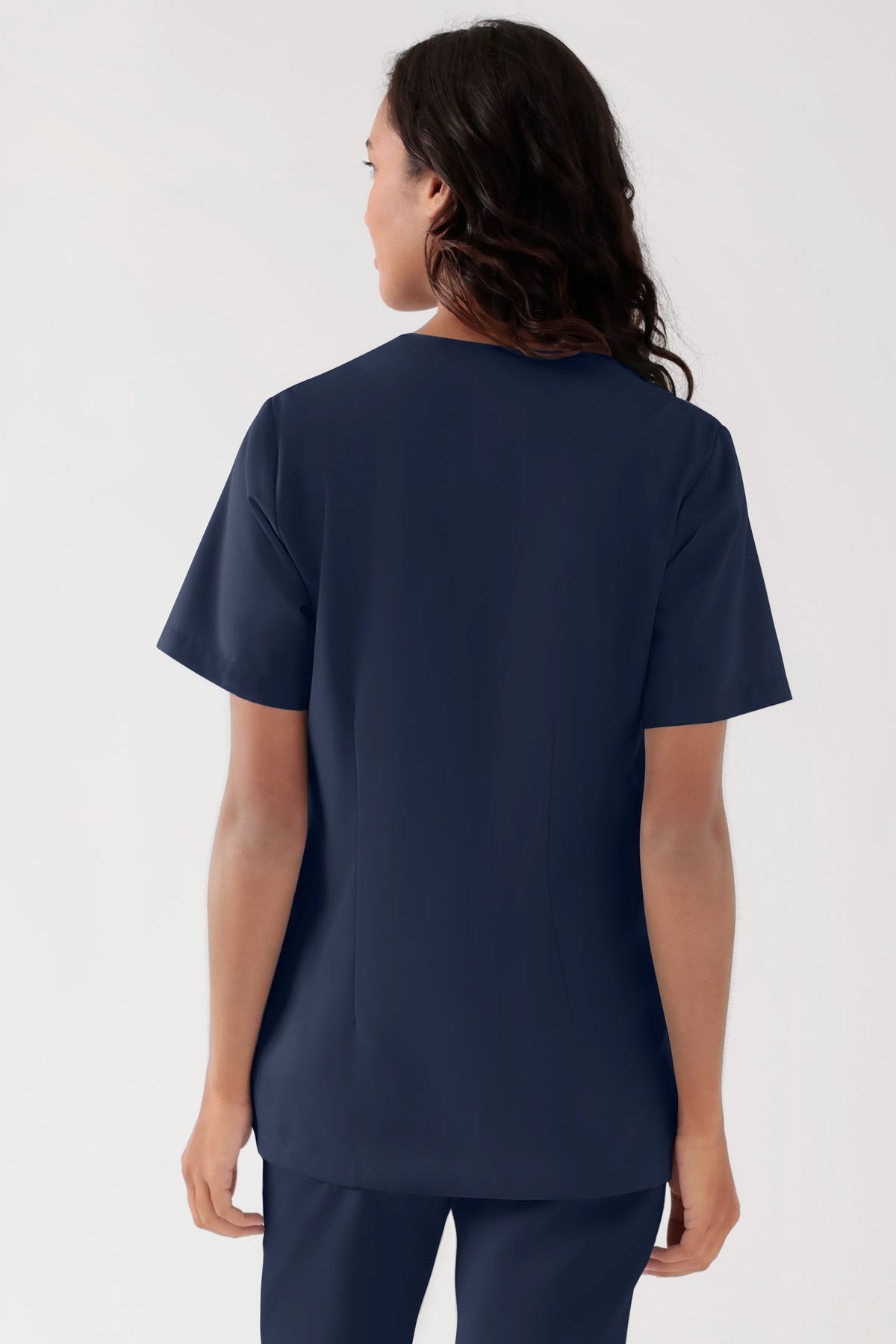 TENCEL™ Tunique Femme - Décolleté V navy, Vue de dos