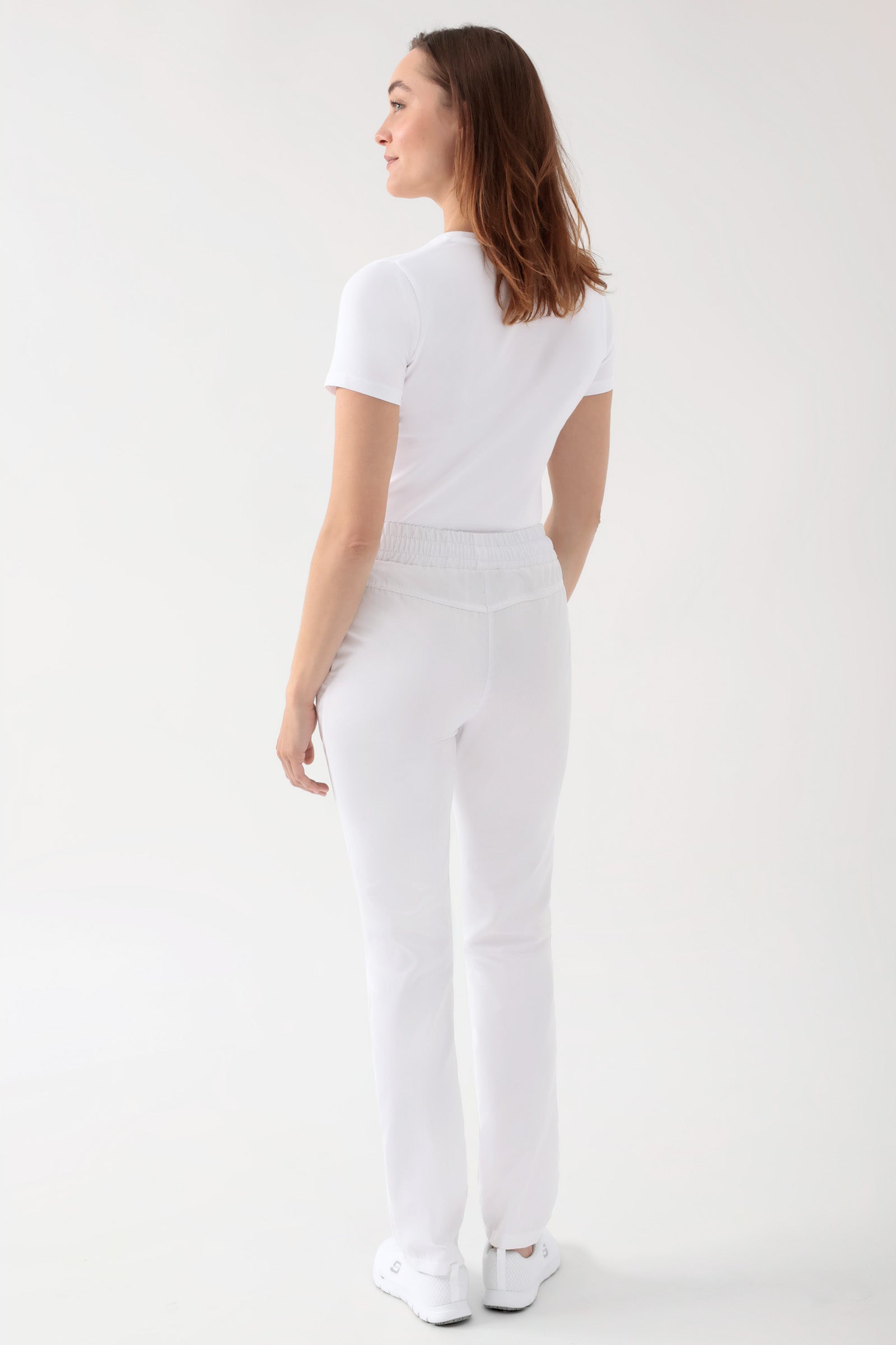 CORE Pantalon mixte - Taille haute blanc, Vue de dos
