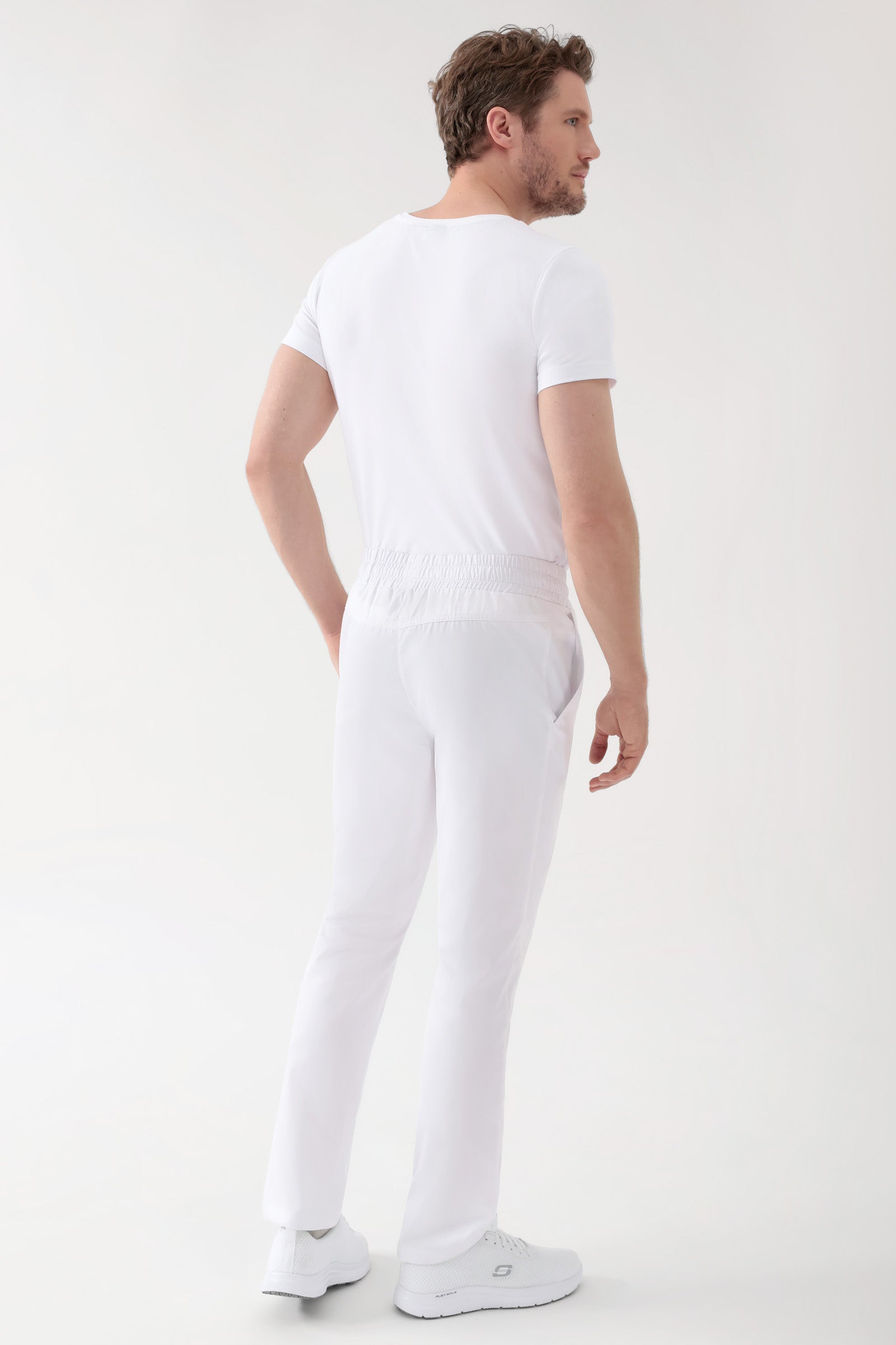 CORE Pantalon mixte - Taille haute blanc, Vue de dos