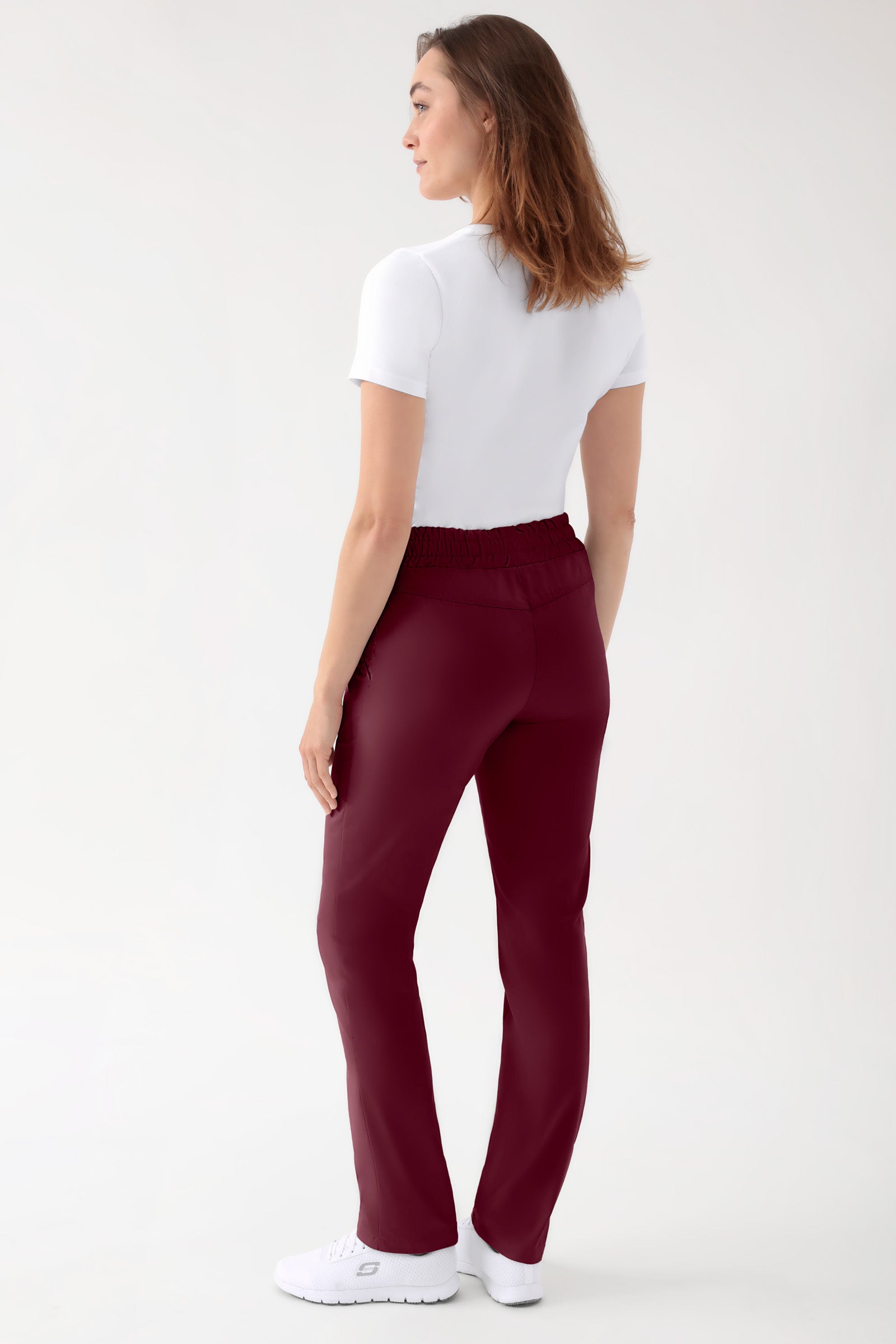 CORE Pantalon mixte - Taille haute bordeaux, Vue de dos