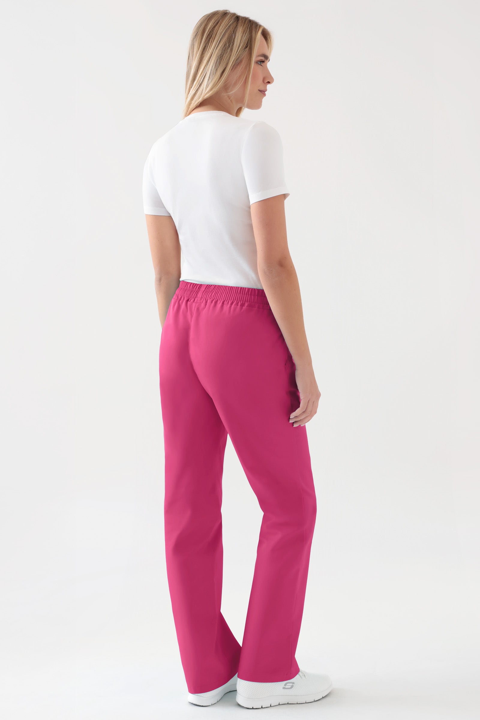 JUST STRONG Pantalon Femme - Ceinture élastiquée pink, Vue de dos
