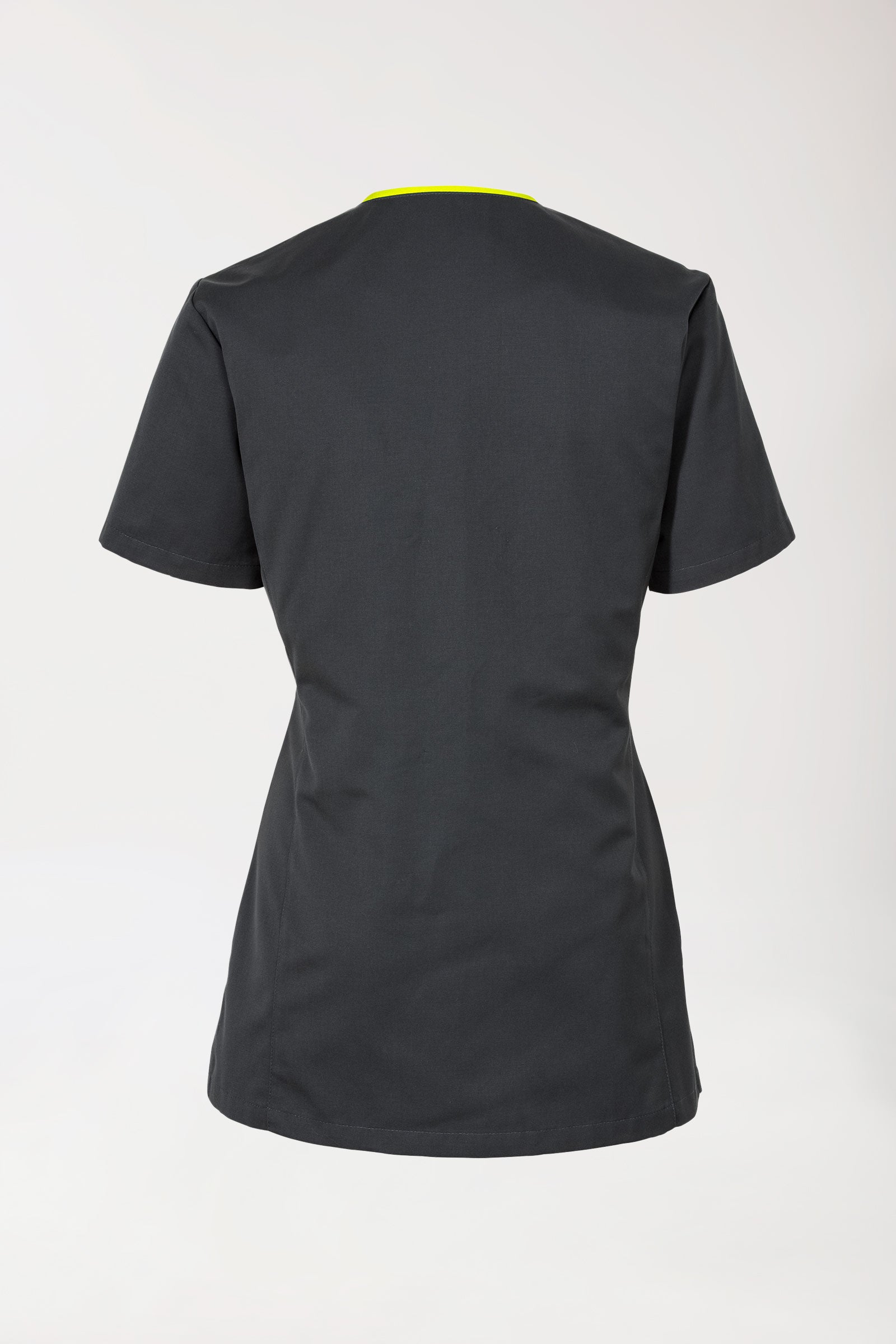 Tunique femme anthracite vert citron