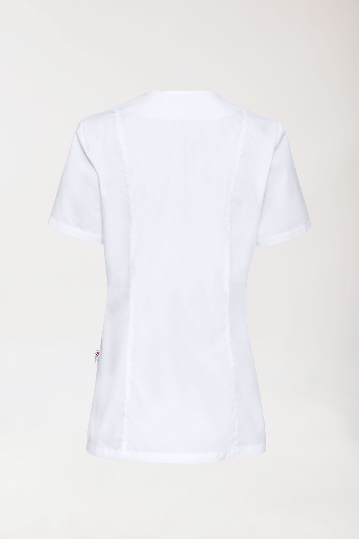 Blouse Stretch Femme - boutonnée blanc, Vue de dos