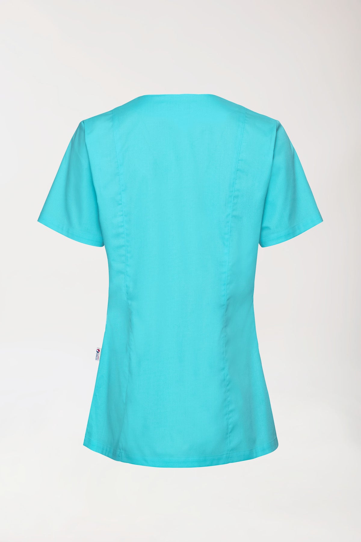 Blouse Stretch Femme - boutonnée bleu curaçao