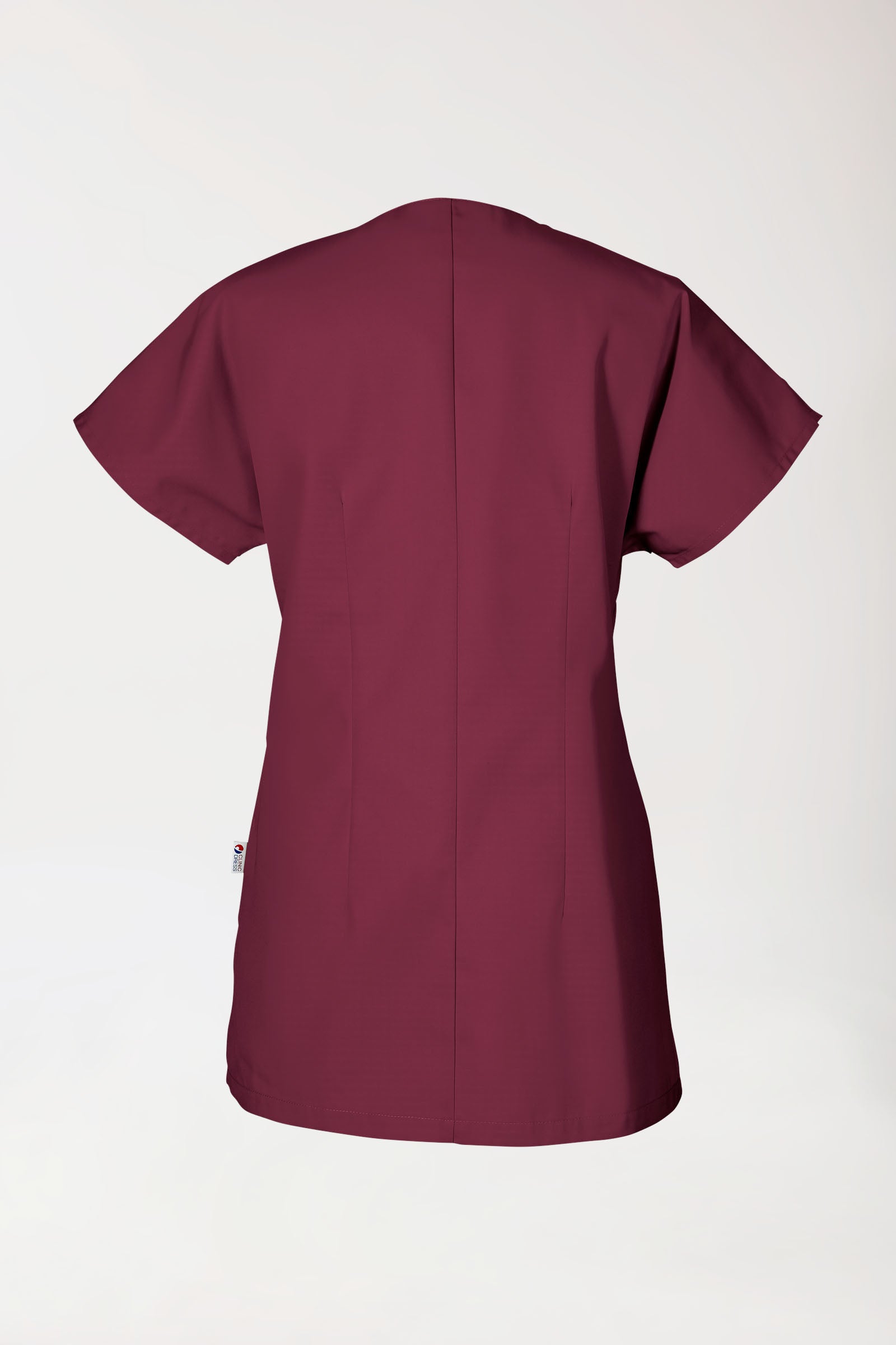JUST STRONG Blouse Femme - patte pressions bordeaux