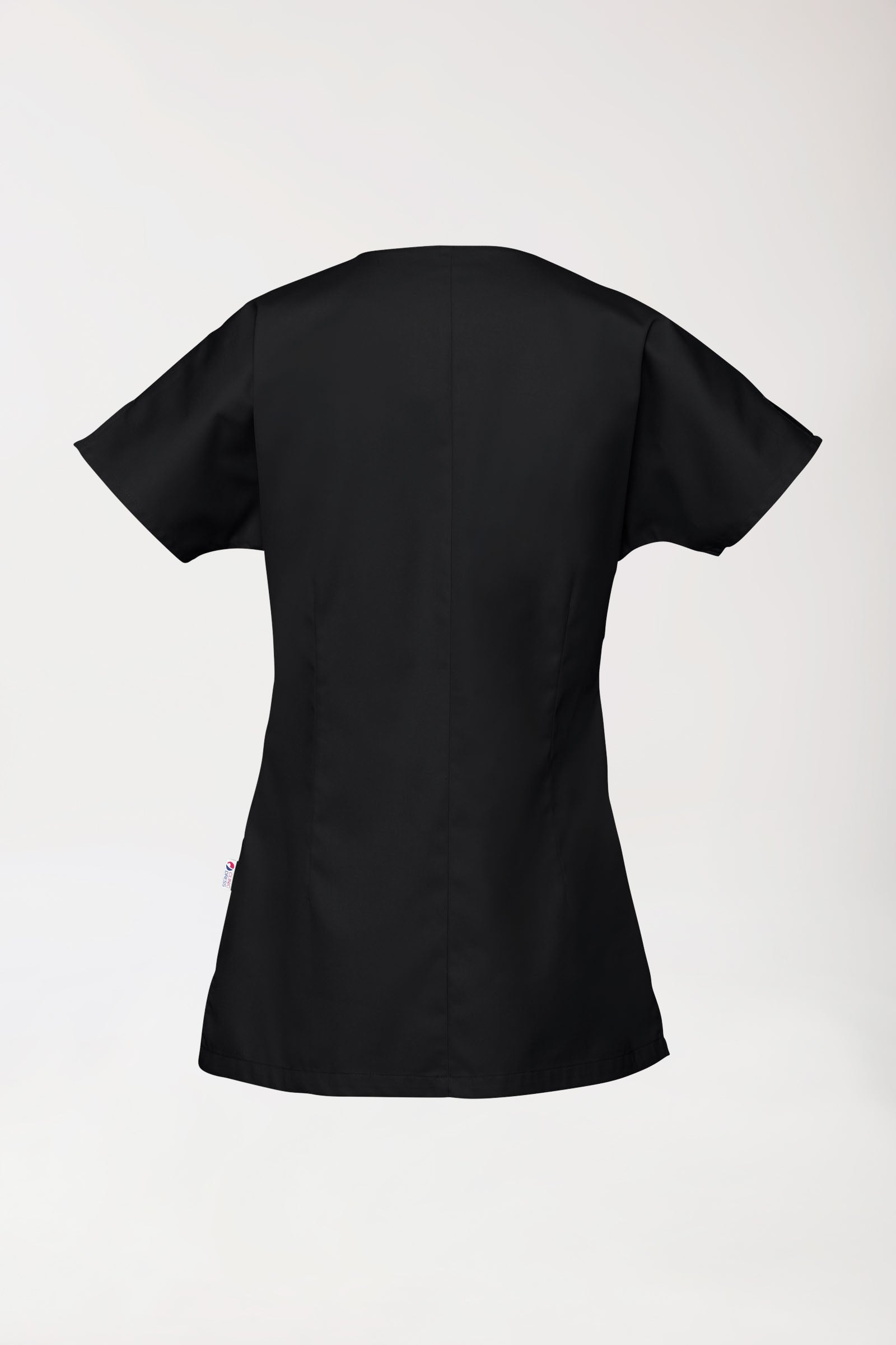 Blouse Beauté Femme - Patte pressions asymétrique noir