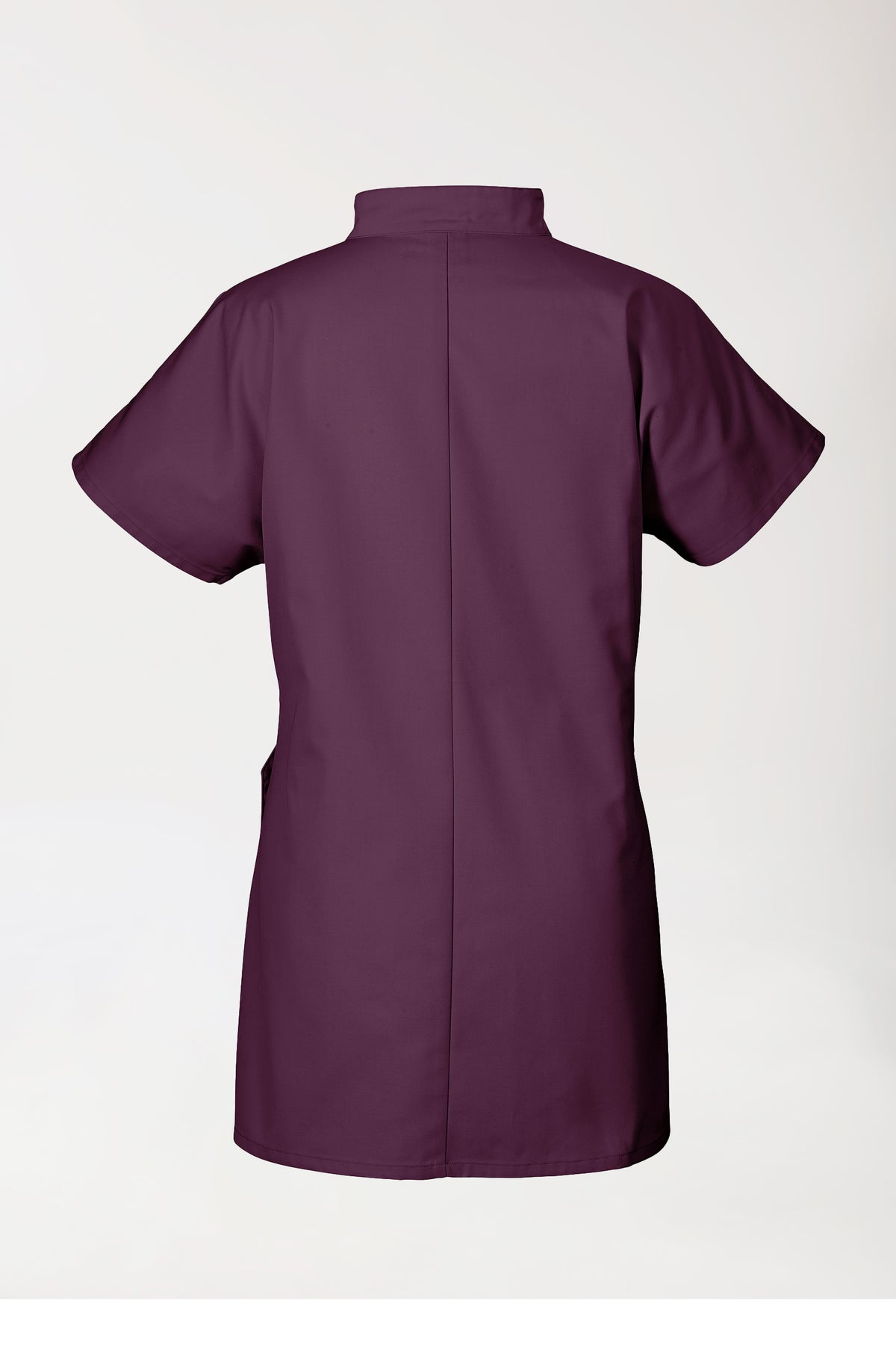 JUST STRONG Blouse Femme - Patte de boutonnage prune, Vue de dos
