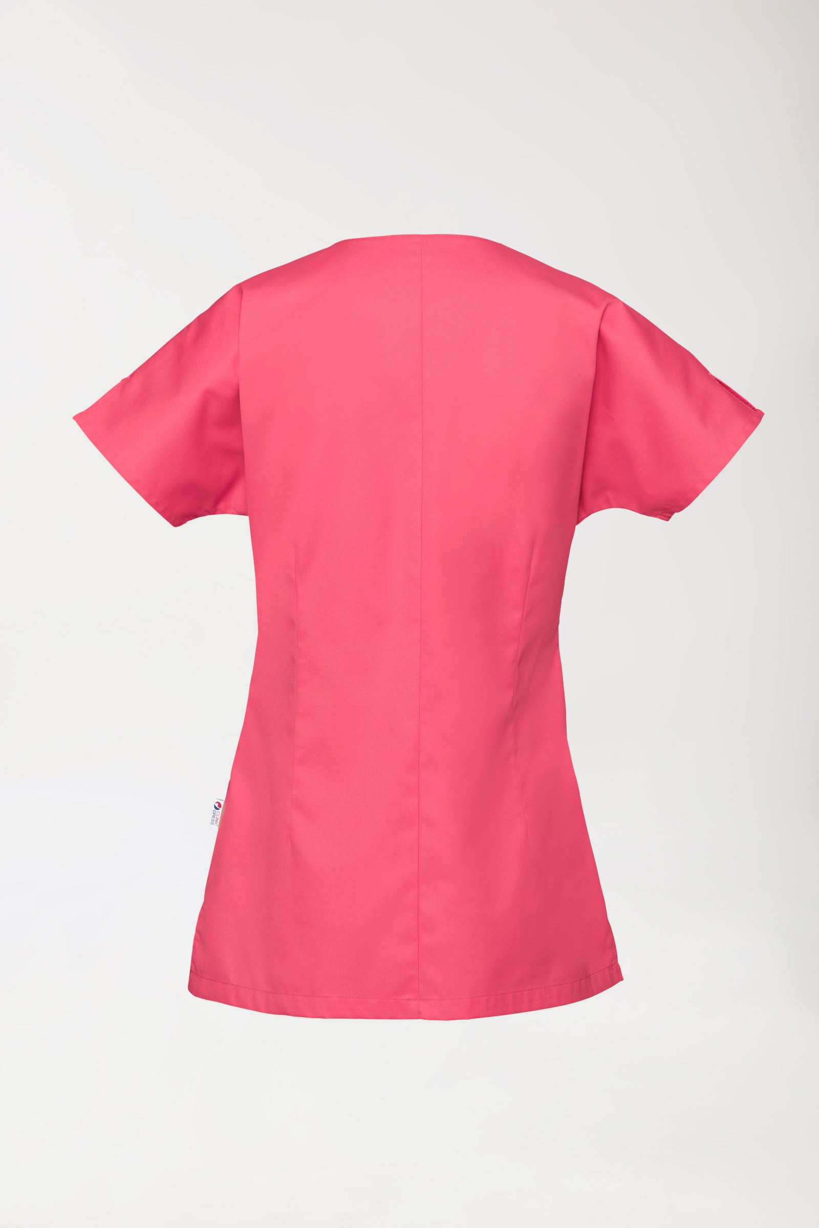 Blouse Beauté Femme - Patte pressions asymétrique rose lipstick