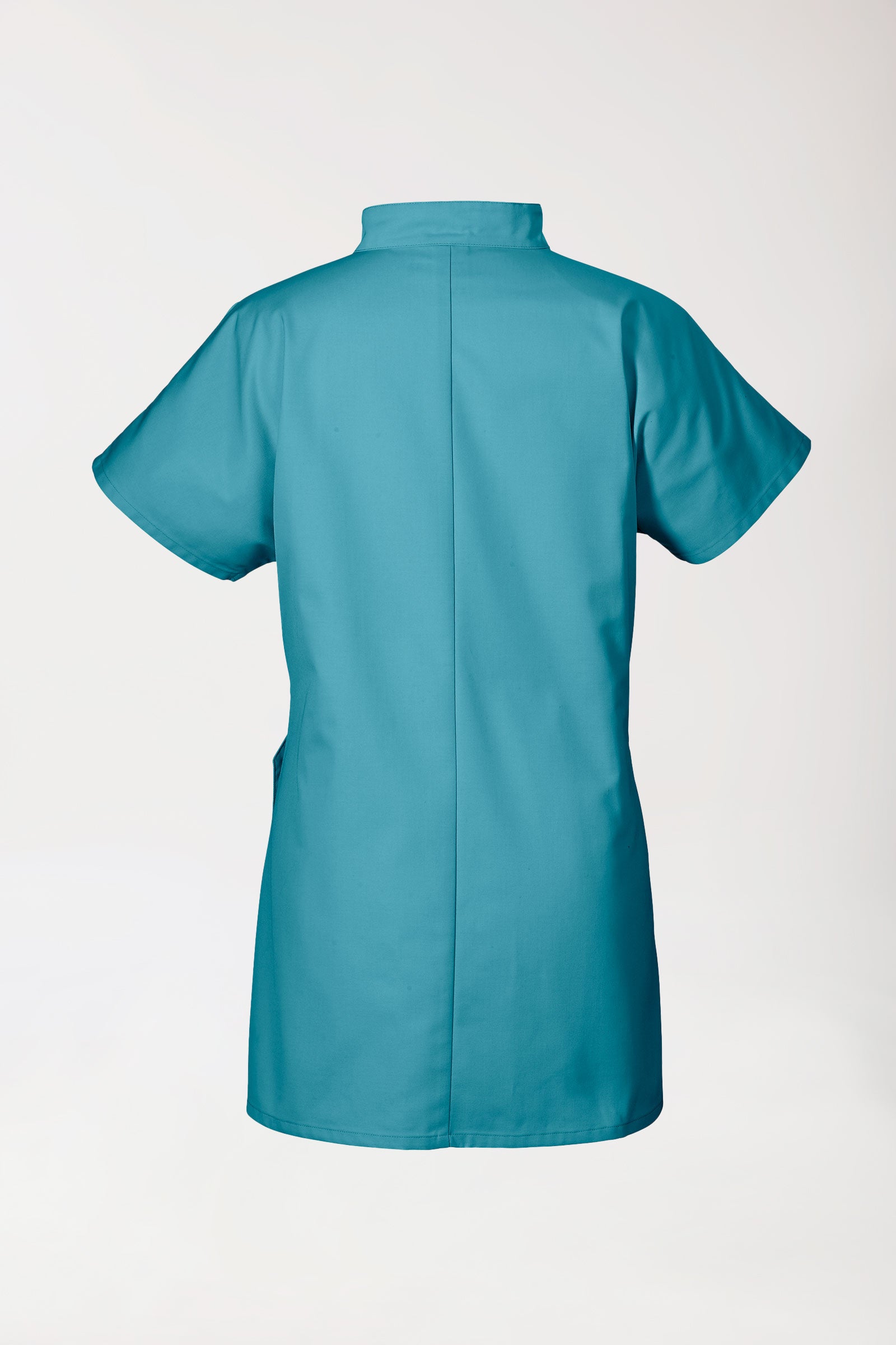 JUST STRONG Blouse Femme - Patte de boutonnage vert pétrole