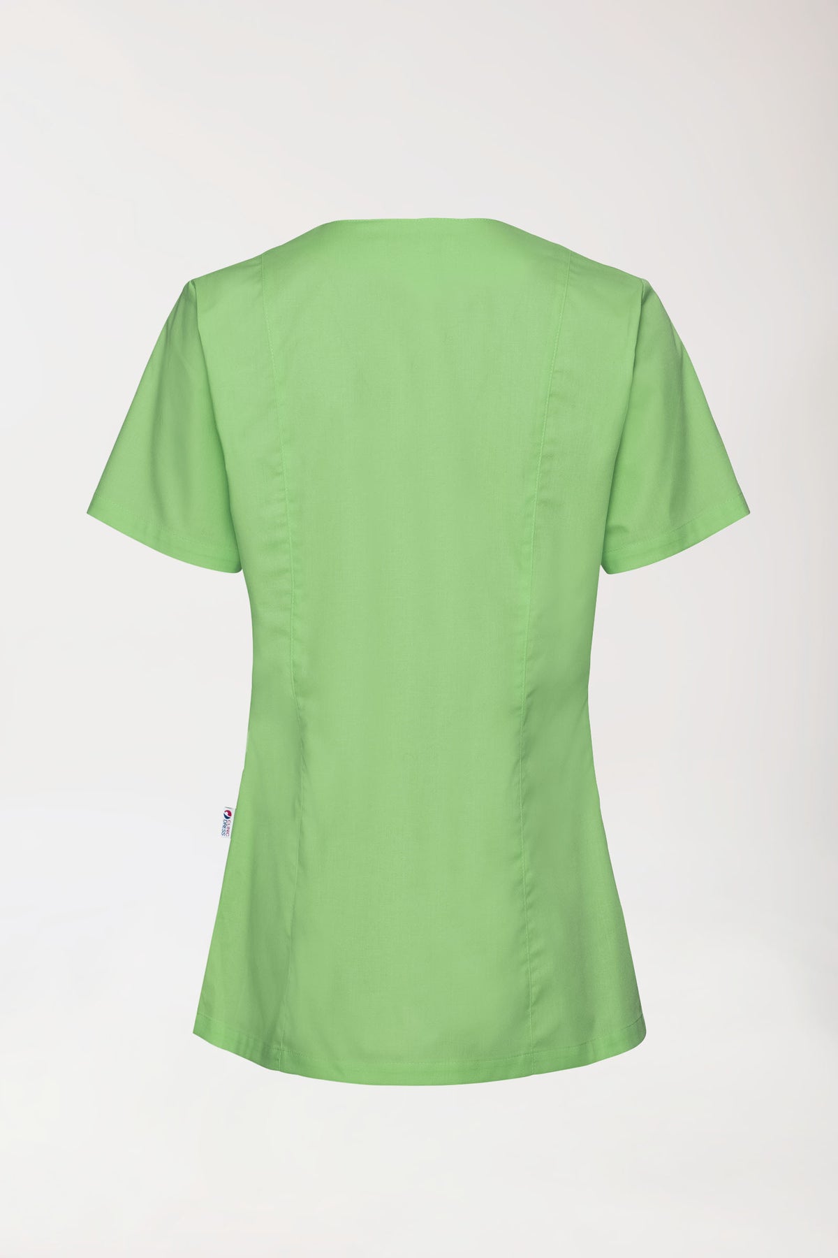 Blouse Stretch Femme - boutonnée vert pomme, Vue de dos