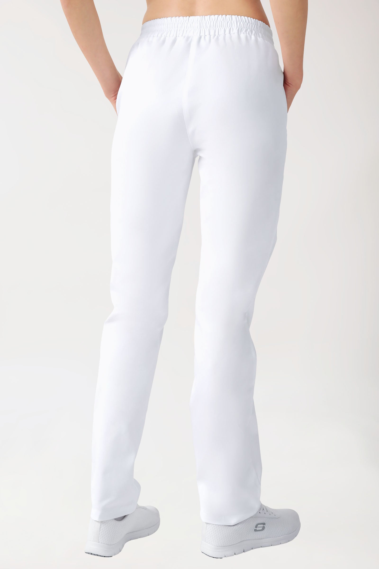 CORE Pantalon Femme - Taille légèrement descendue blanc