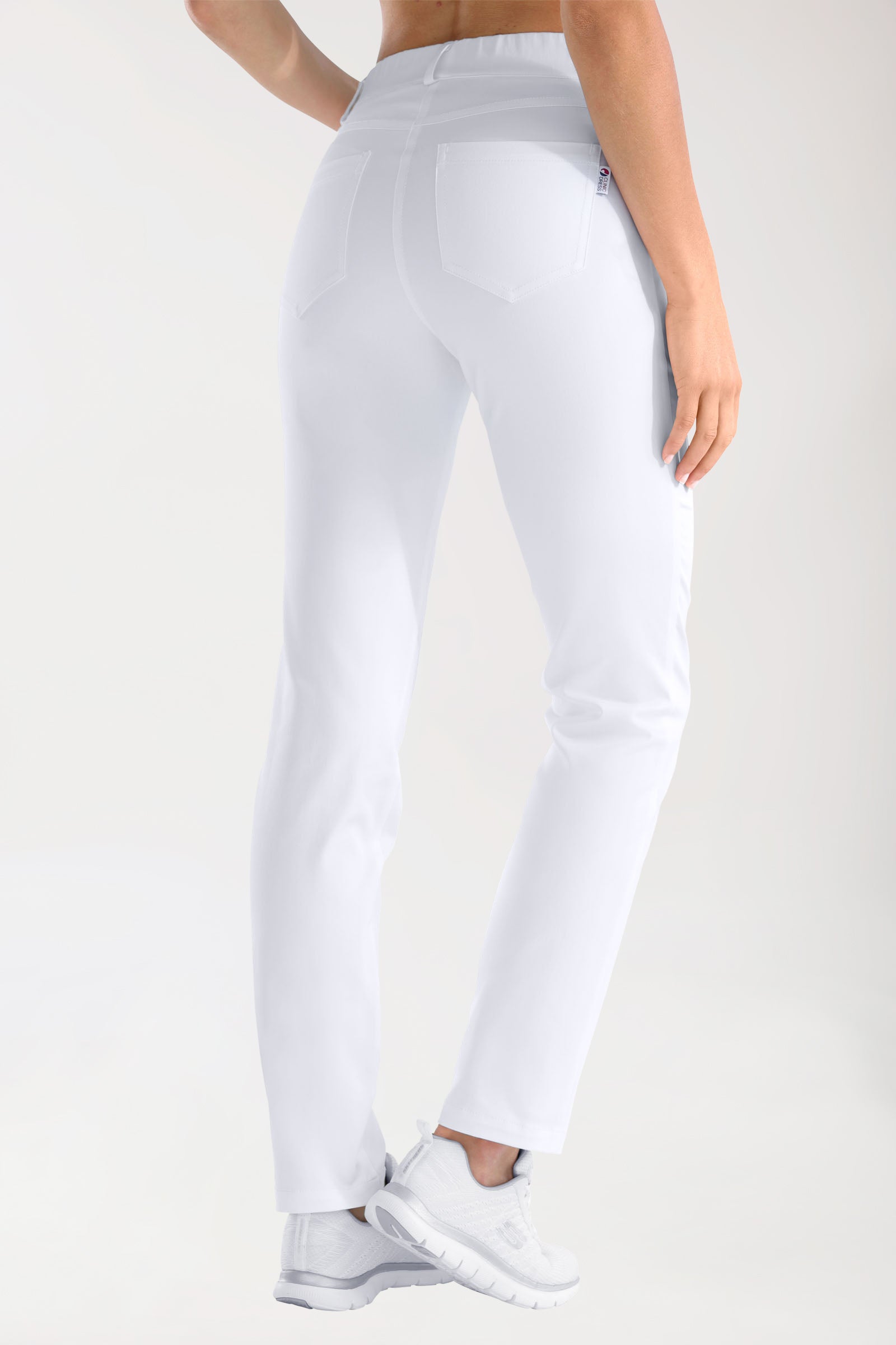 COMFY FLEX Pantalon 5 poches Femme - Jambe droite blanc