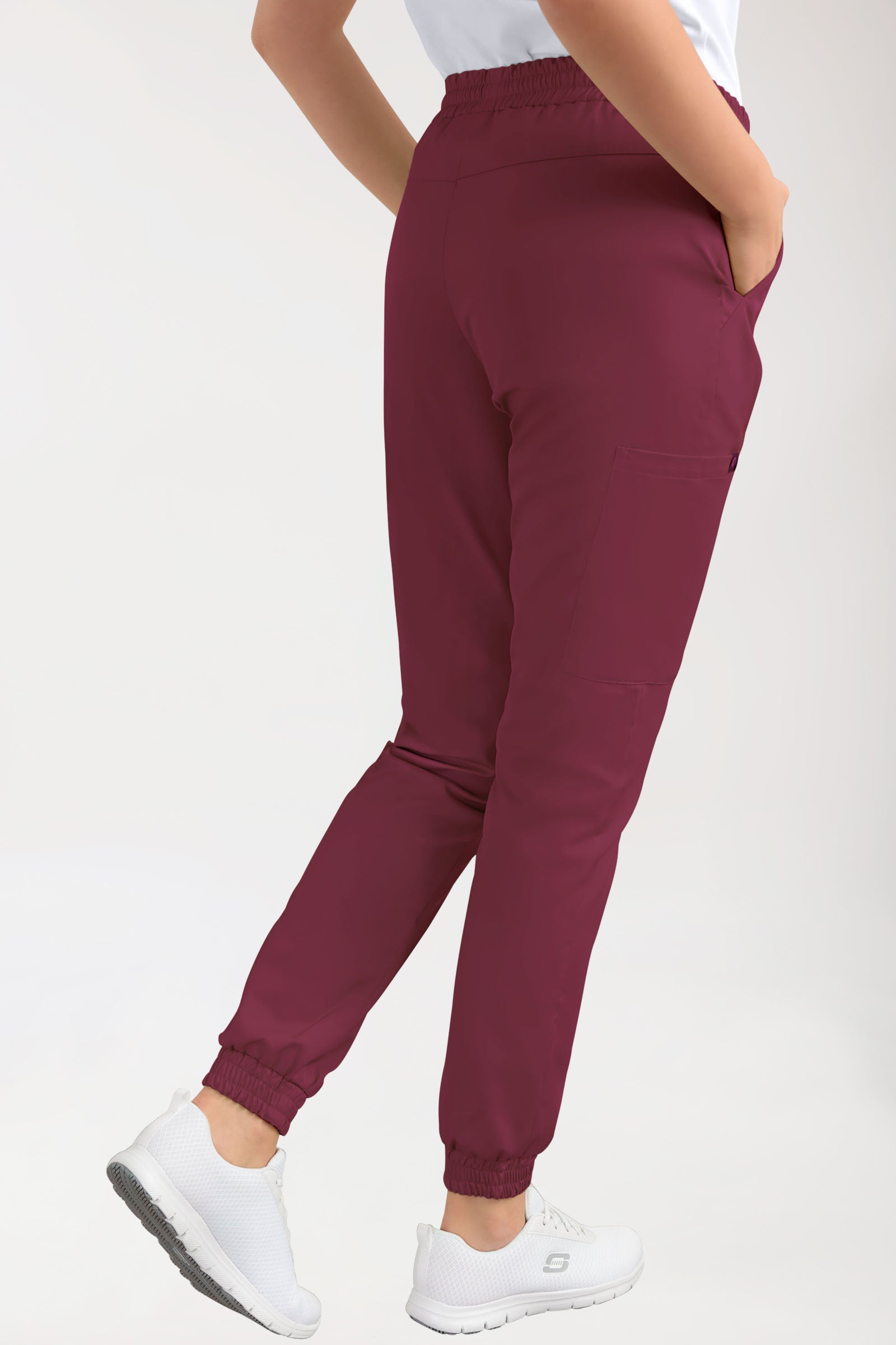 CORE Pantalon Cargo Femme – Style Jogpant bordeaux