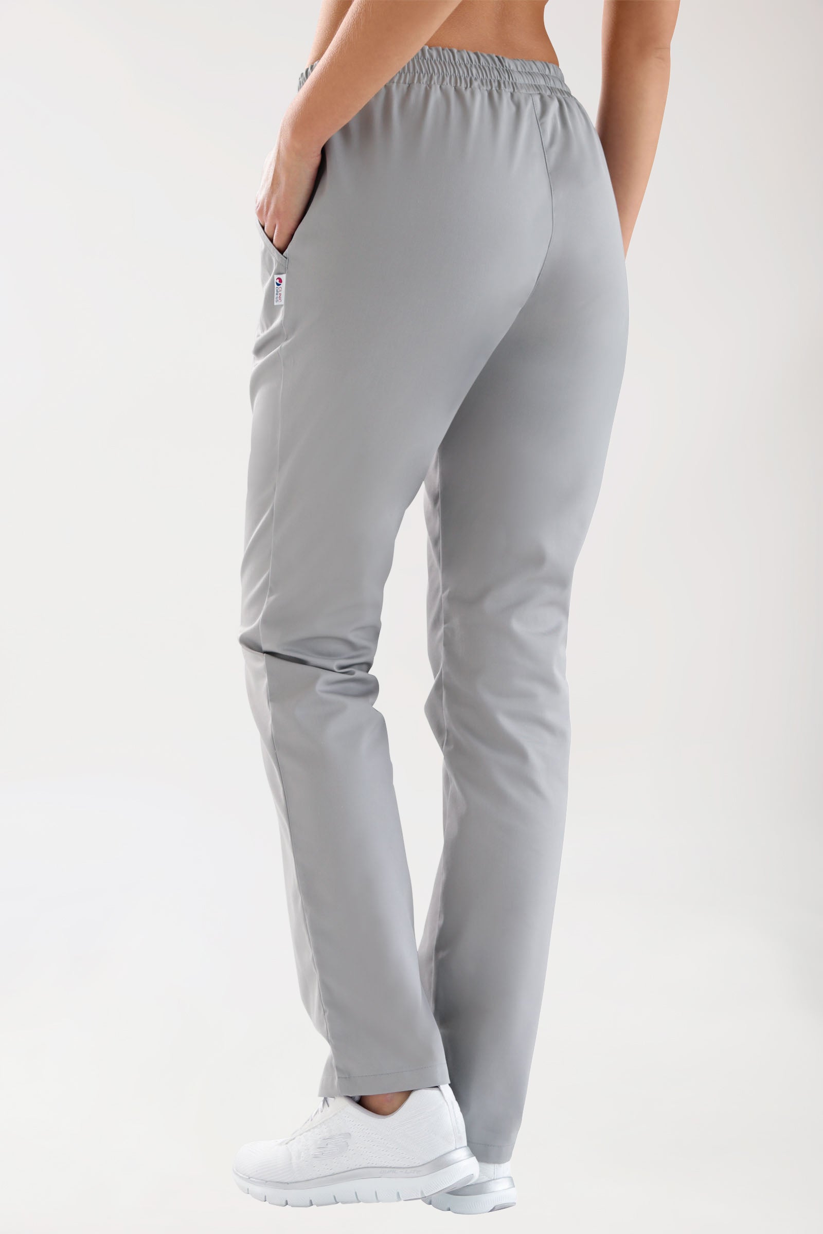 CORE Pantalon Femme - Taille légèrement descendue gris