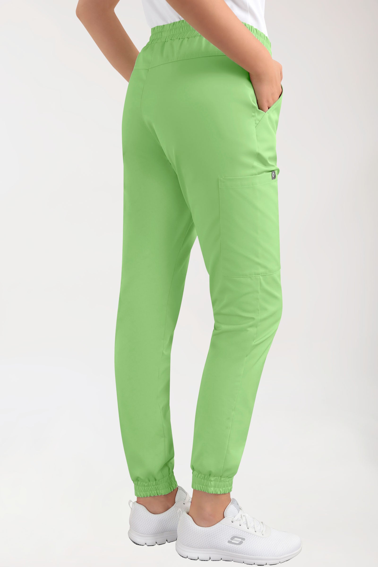 CORE Pantalon Cargo Femme – Style Jogpant vert pomme