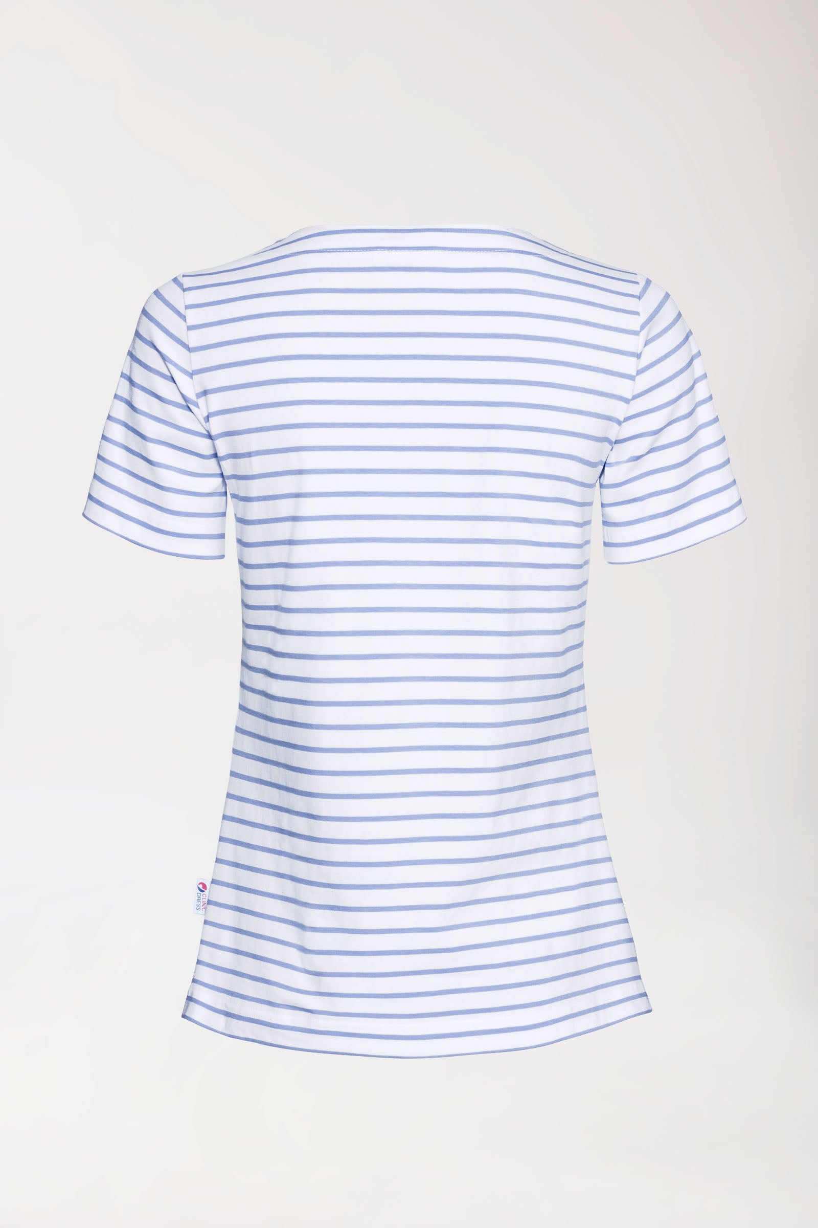 T-shirt Femme - Manche courte blanc/bleu