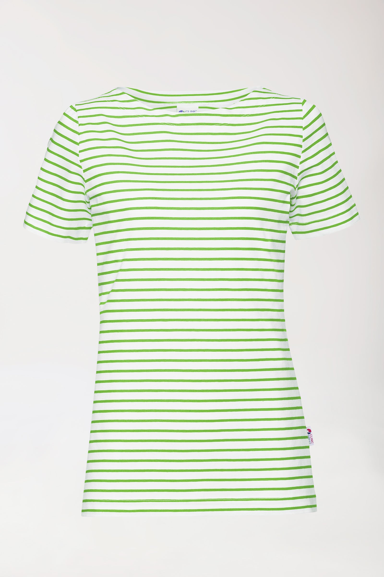 T-shirt Femme - Manche courte blanc/vert pomme
