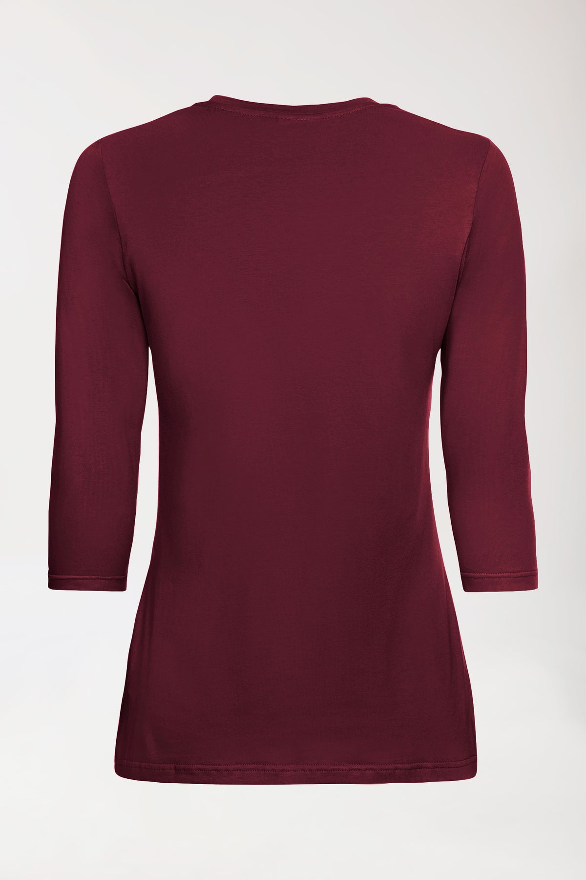CORE T-shirt Femme - manche 3/4 bordeaux, Vue de dos