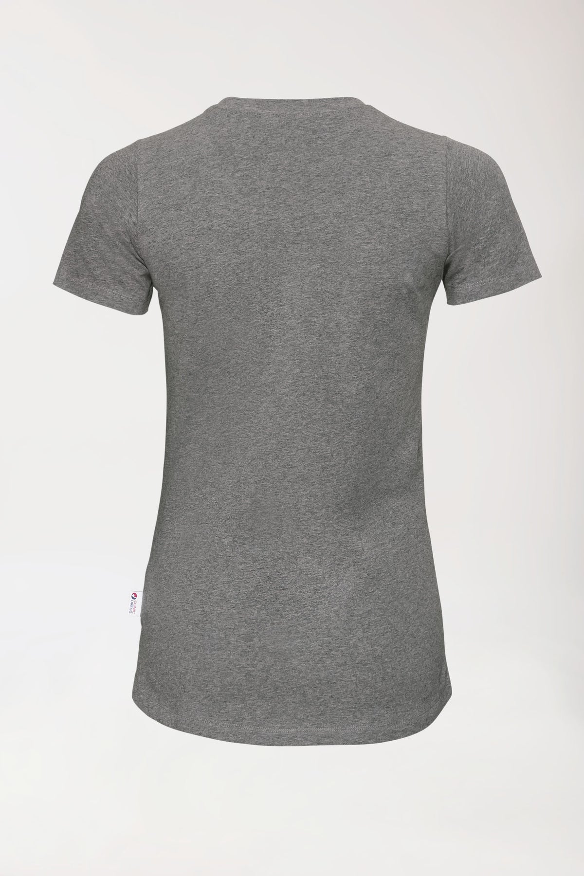 CORE T-shirt Femme - Encolure ronde gris chiné foncé, Vue de dos