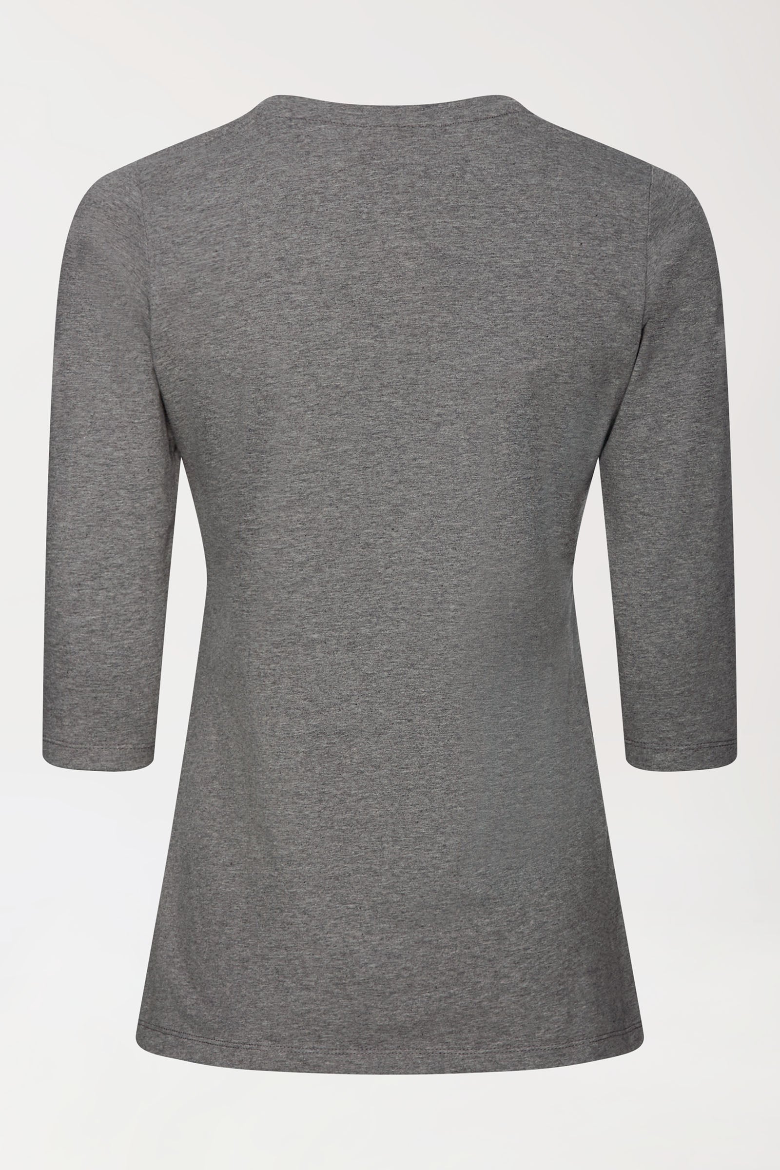 CORE T-shirt Femme - manche 3/4 gris foncé chiné