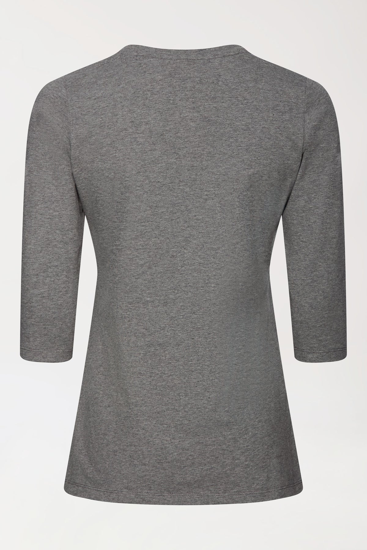 CORE T-shirt Femme - manche 3/4 gris foncé chiné, Vue de dos