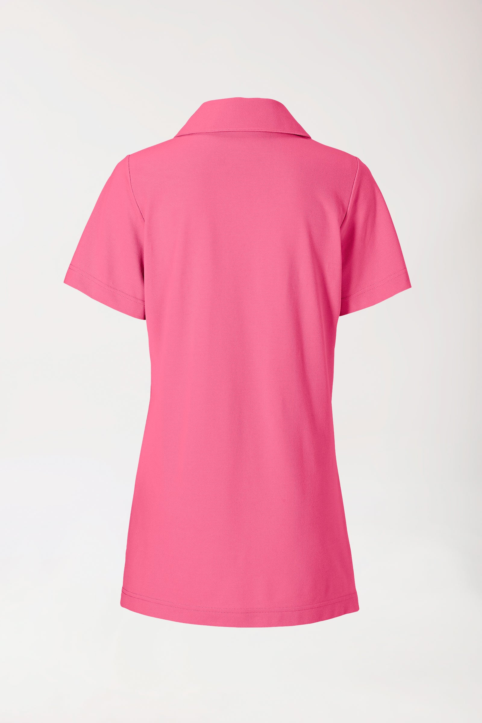 T-shirt long Femme en Piqué - Avec col bois de rose
