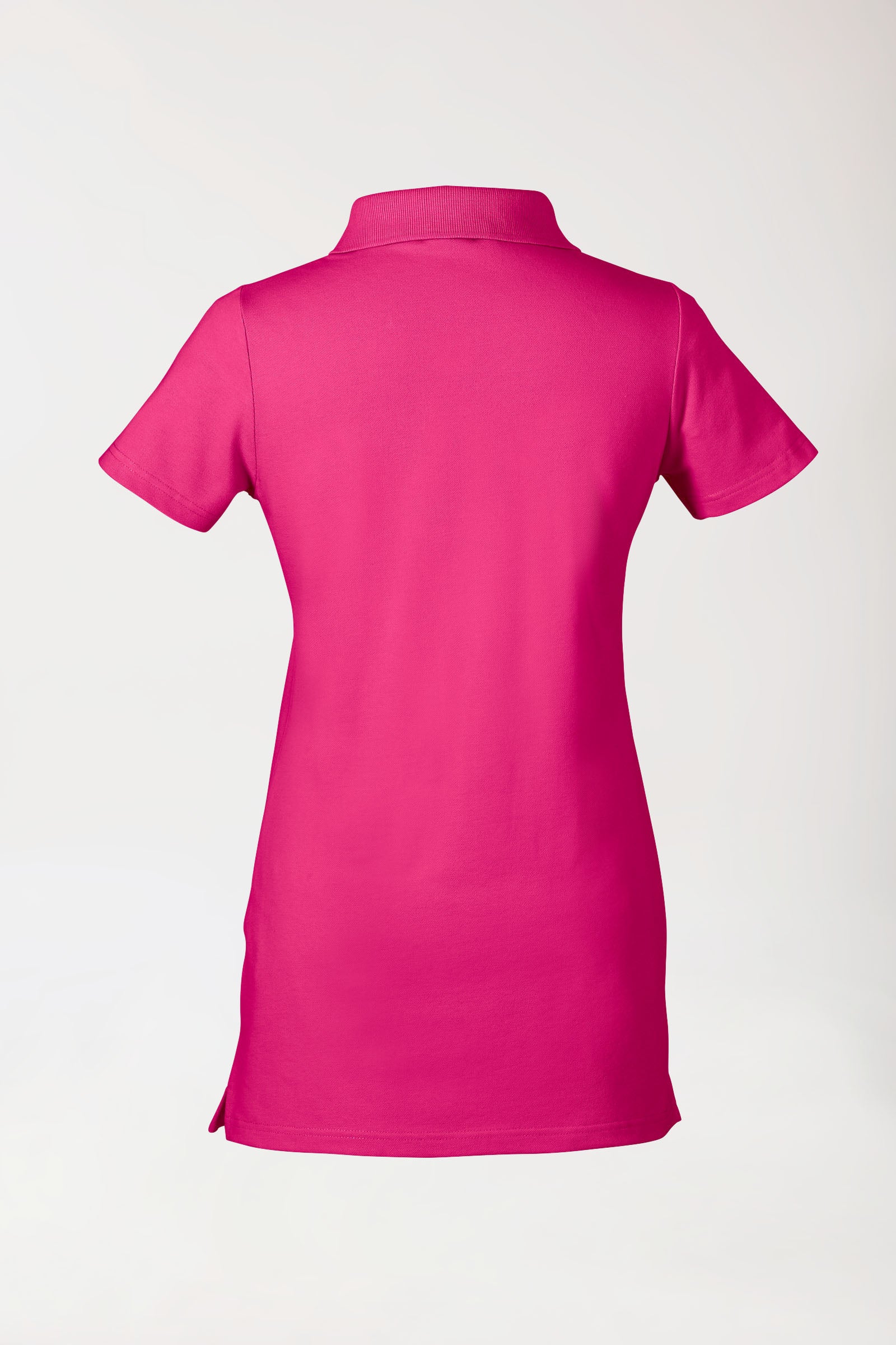T-shirt long Stretch Femme - Col polo pink