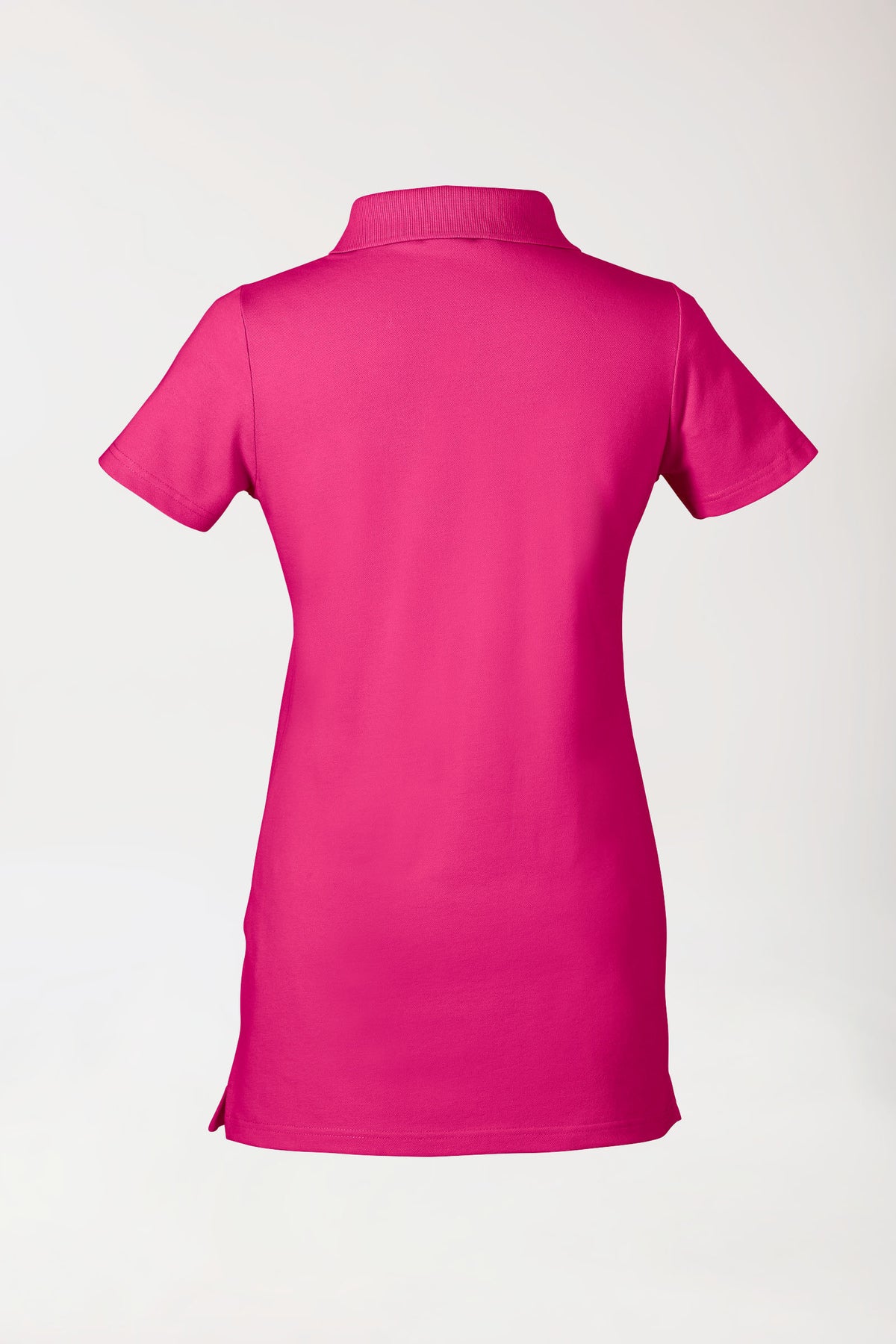 T-shirt long Stretch Femme - Col polo pink