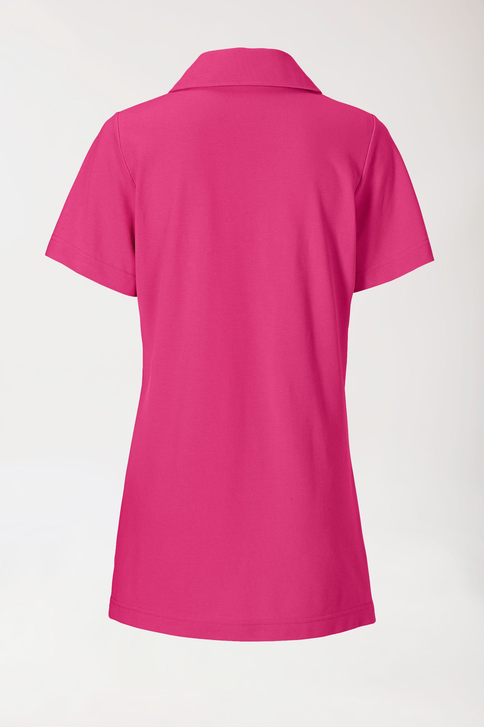 T-shirt long Femme en Piqué - Avec col pink