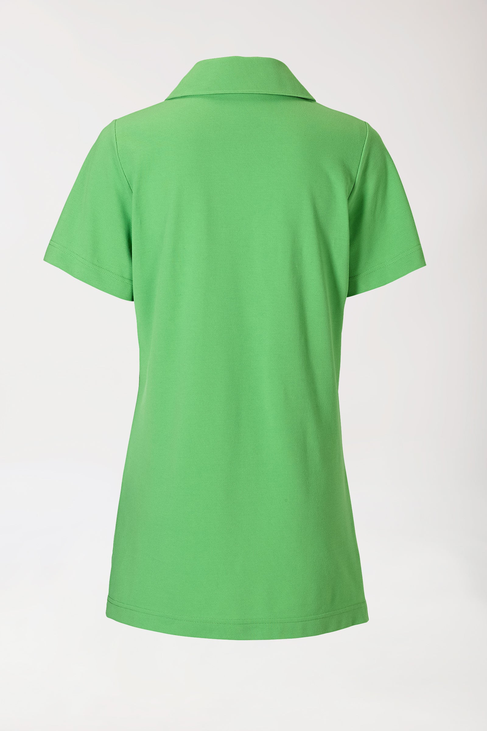 T-shirt long Femme en Piqué - Avec col vert pomme