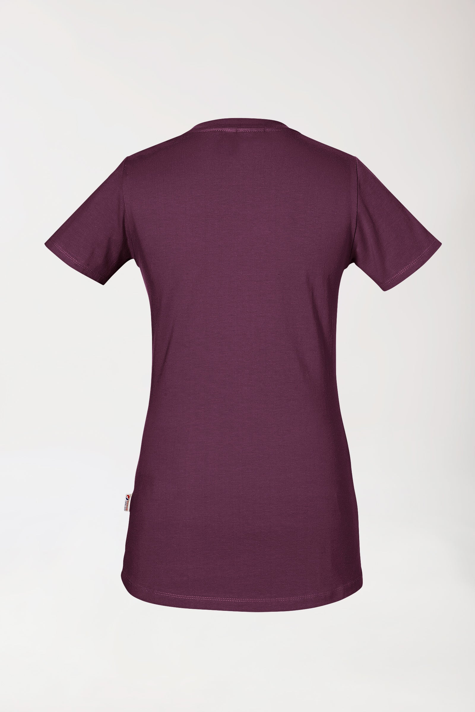 CORE T-shirt Femme - Encolure ronde prune, Vue de dos
