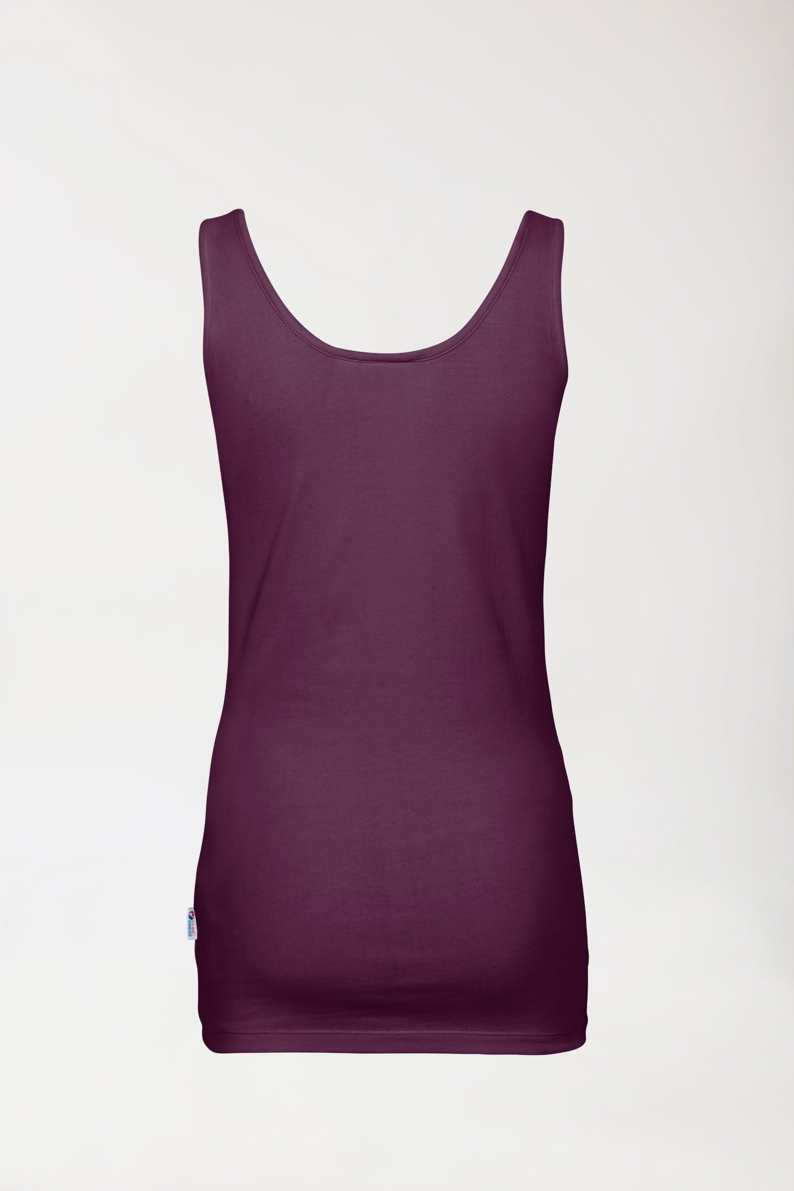 CORE Top Femme - Encolure ronde prune, Vue de dos