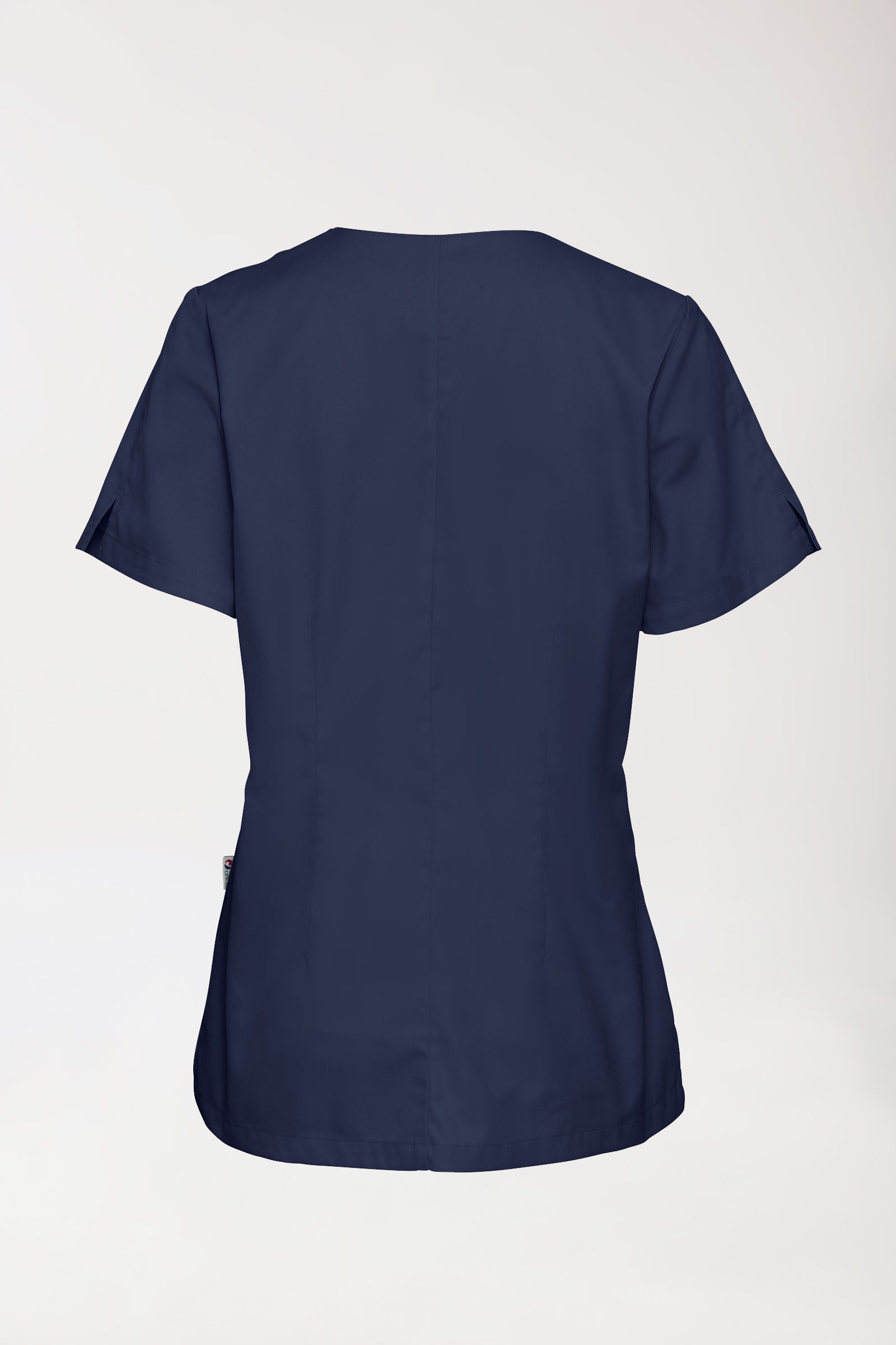 CORE Tunique Femme curved fit - Boutons-pression bleu navy, Vue de dos