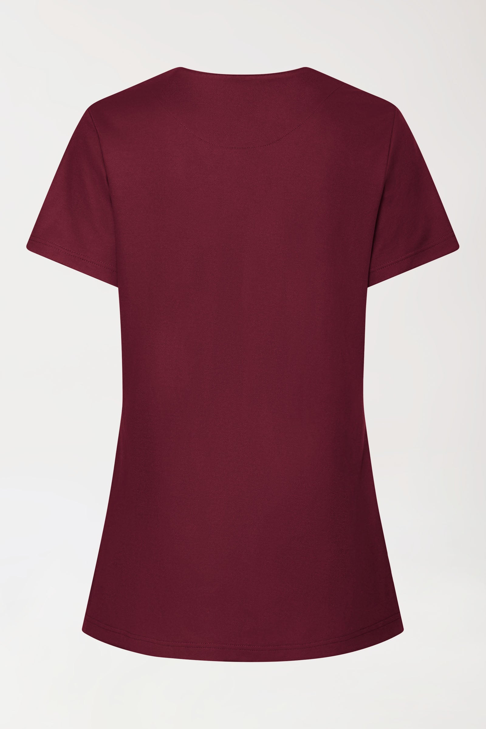COMFY FLEX Tunique Stretch Femme - Boutons-pression bordeaux