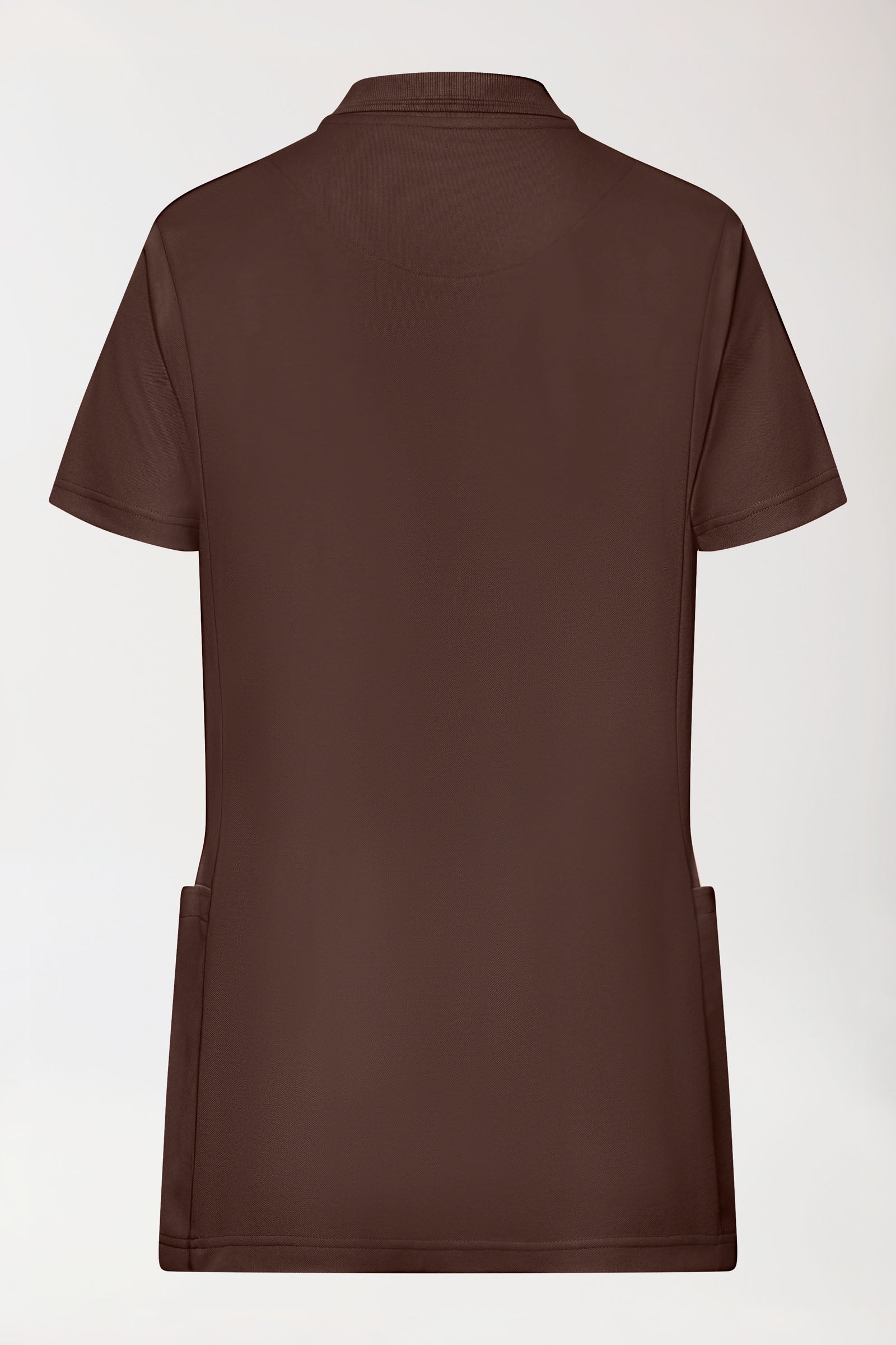 COMFY FLEX Tunique Stretch Femme - Col polo coffee