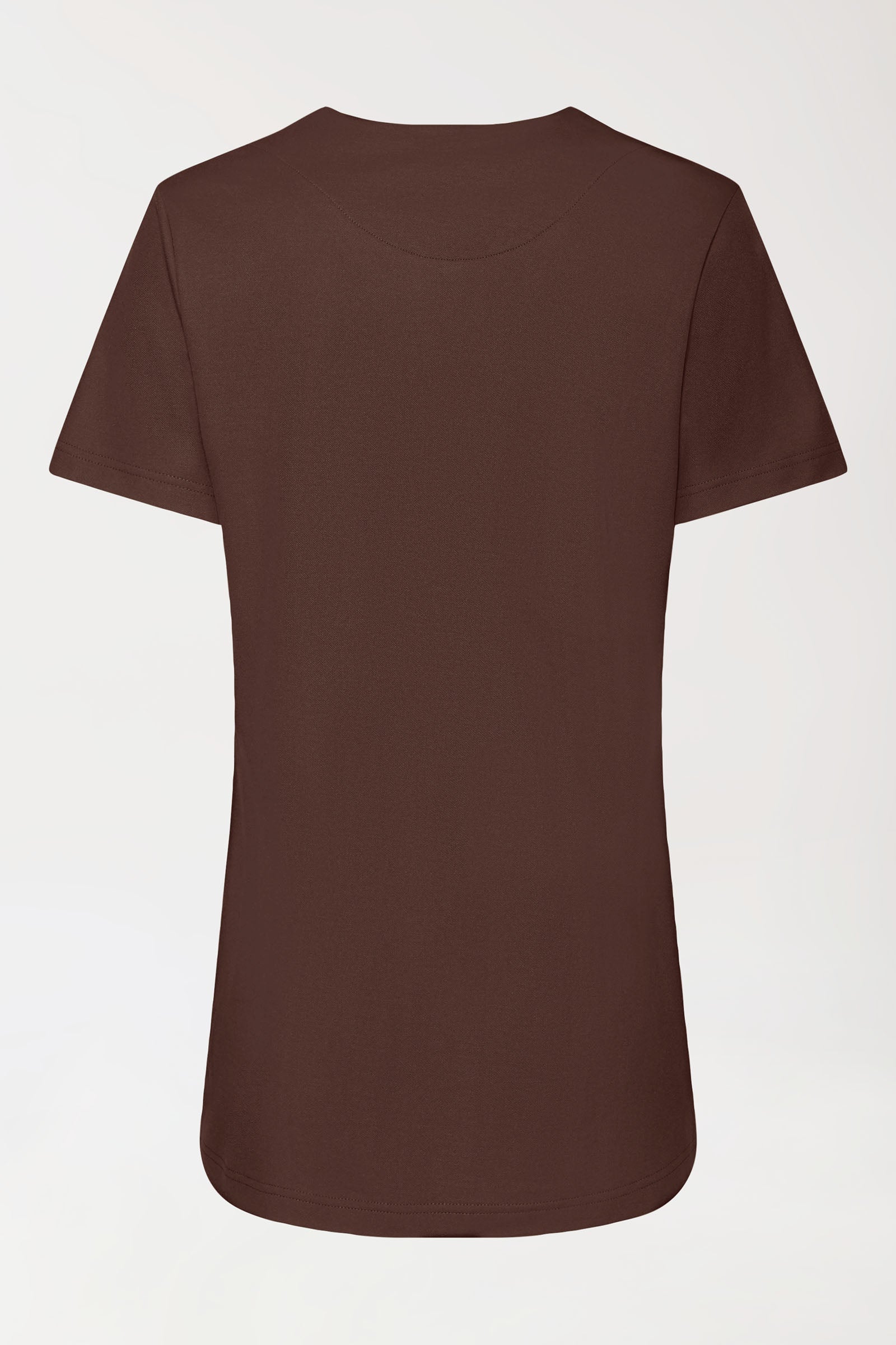 COMFY FLEX Tunique Stretch Femme - Décolleté Cœur coffee